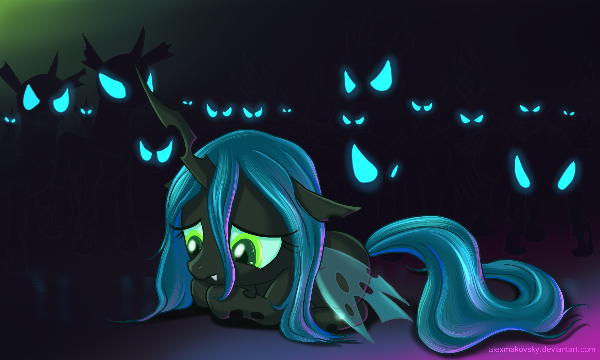 Little princess Chrysalis by alexmakovsky