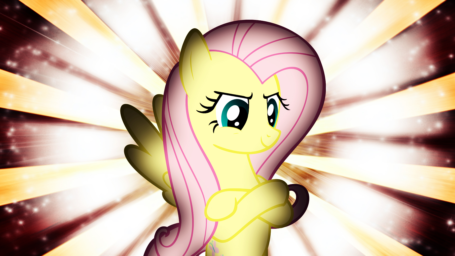 Fluttershy Wallpaper by ThatsGrotesque and TygerxL