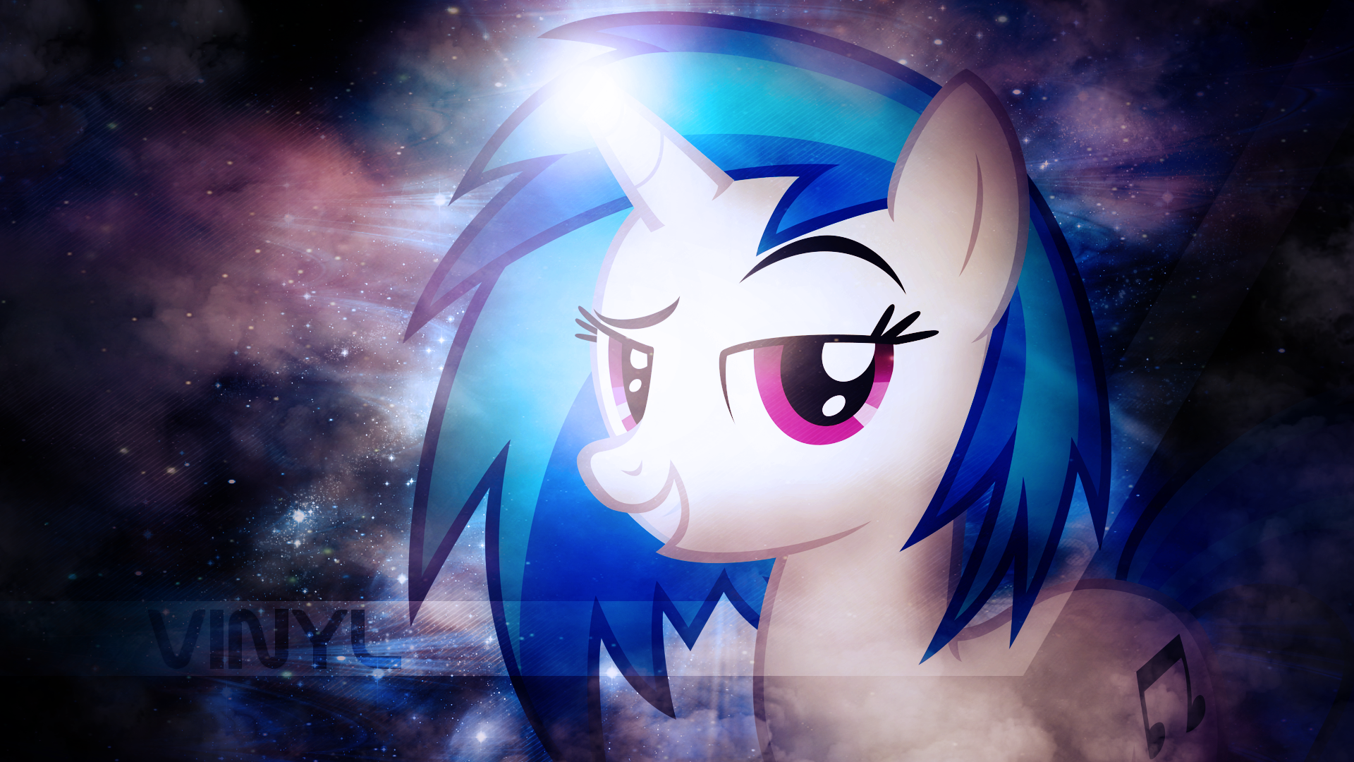 Vinyl Scratch Wallpaper - CrippleGFX Collab by MoongazePonies, SandwichDelta and TygerxL