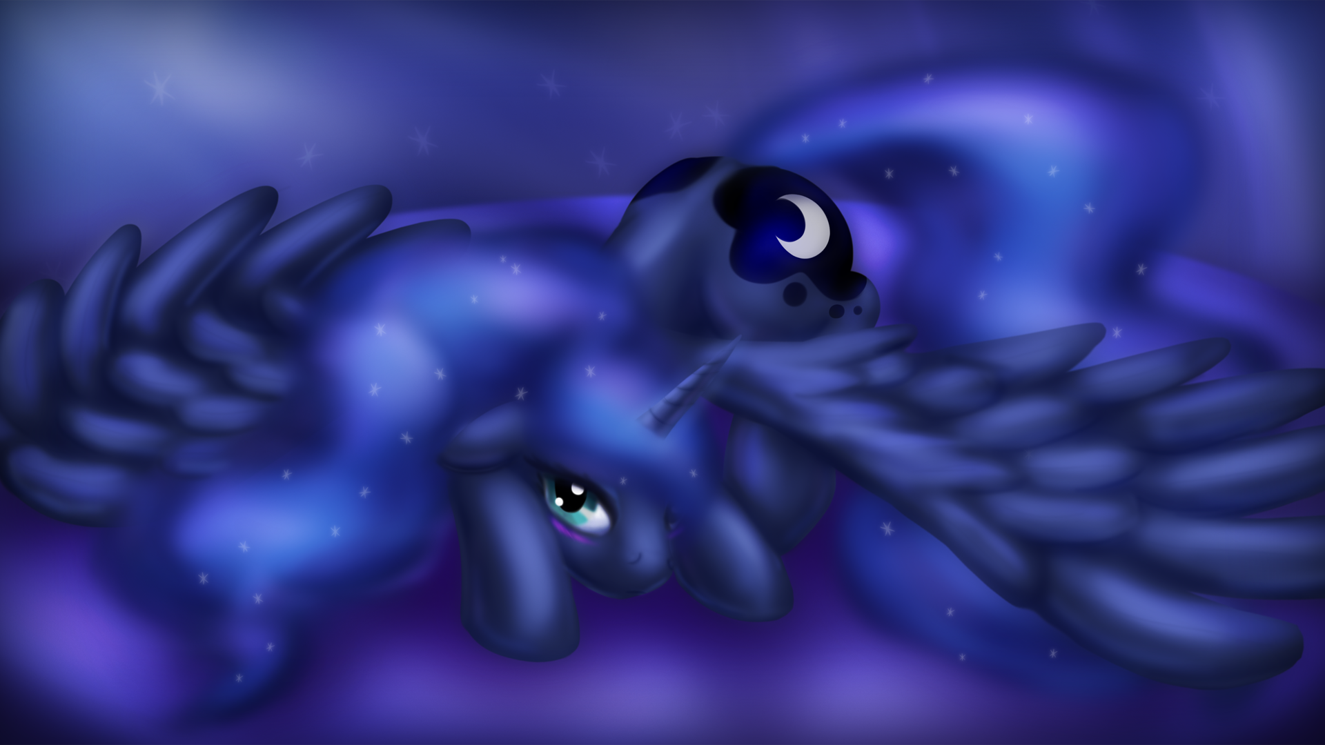 Luna at Rest Wallpaper by Zedrin