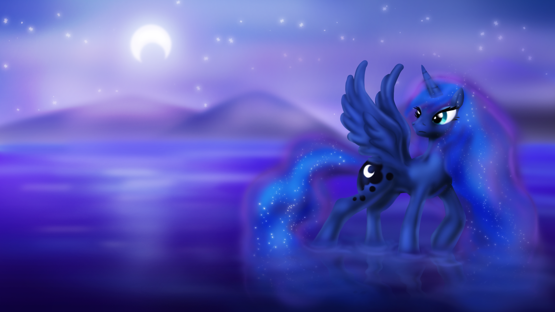 Midnight over the Lake by Zedrin