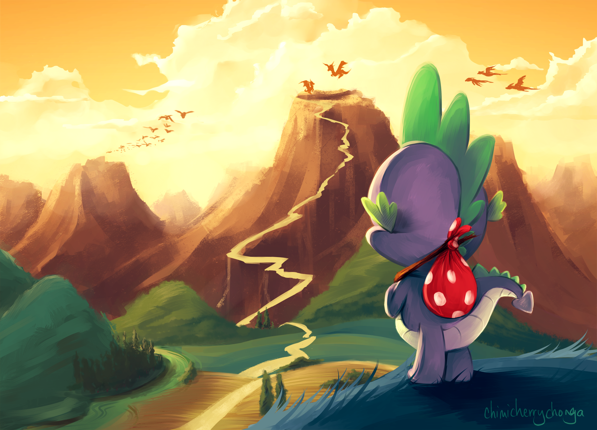 Spike's Journey by chimicherrychonga