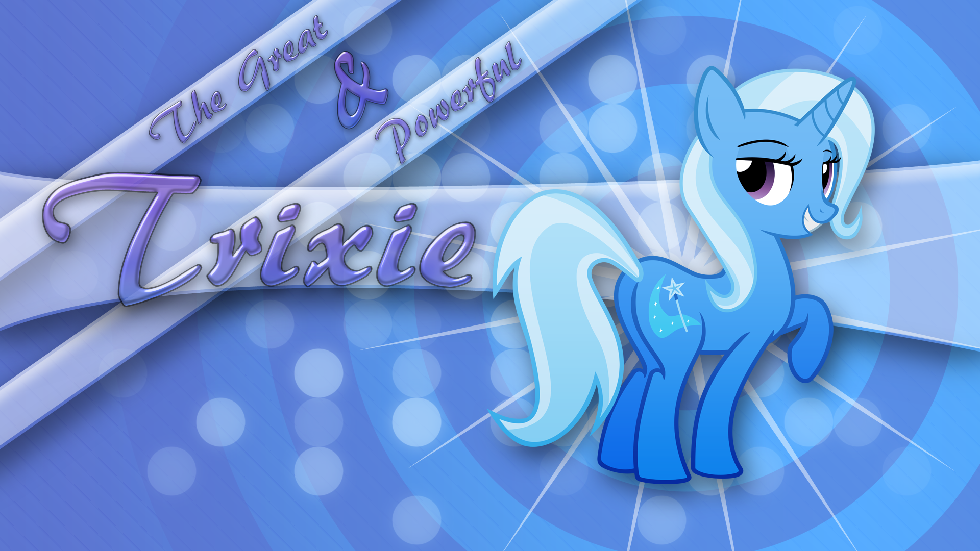 Trixie Wallpaper by piranhaplant1 and The-Smiling-Pony