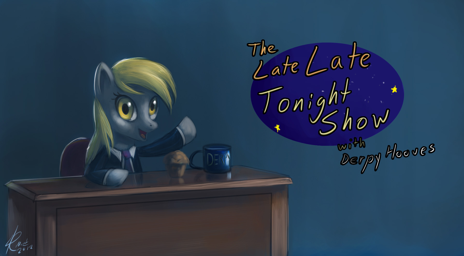 Late night TV Pony by Raikoh-illust