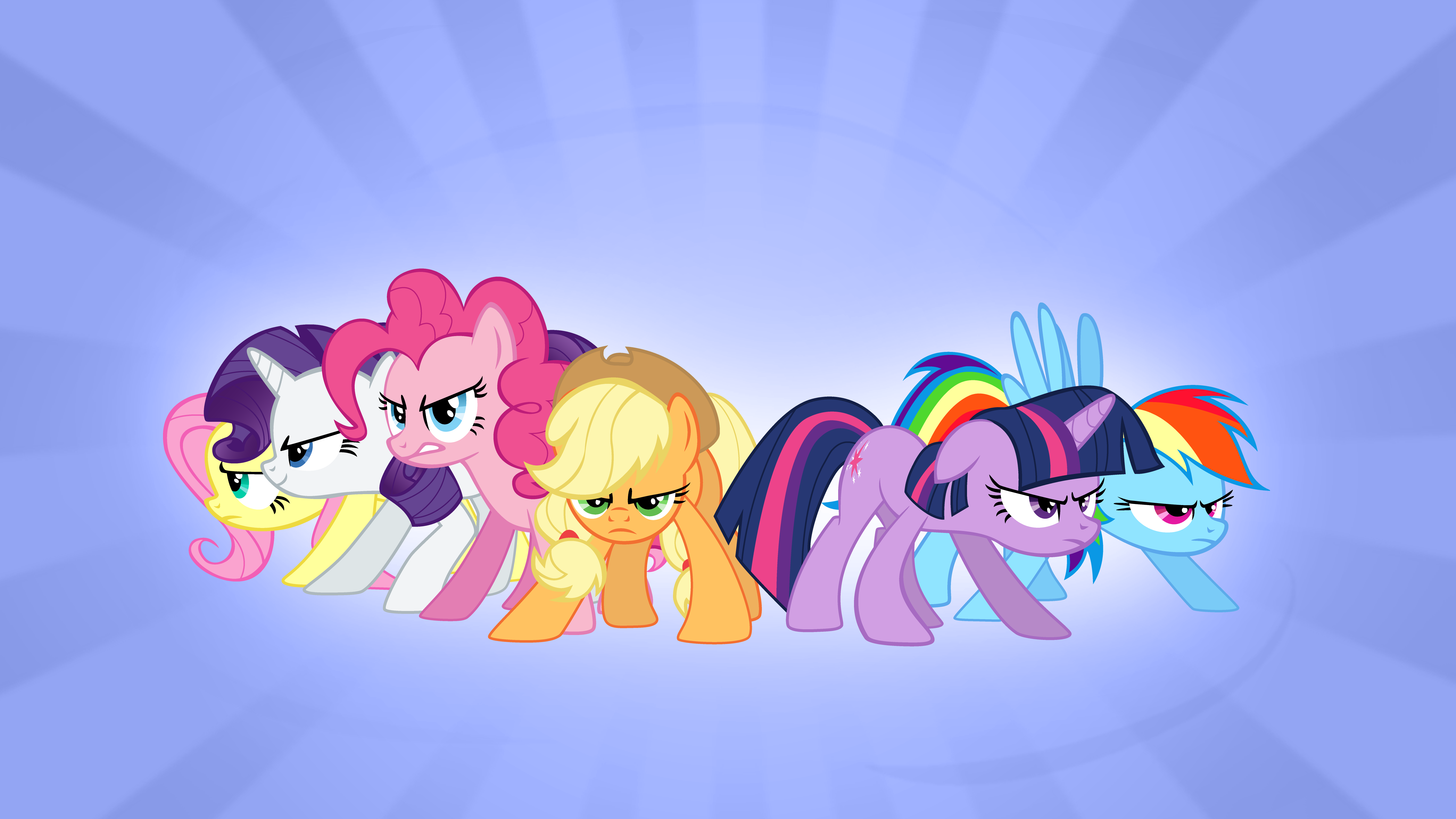 Mane Six: Ready To Battle by CloudshadeZer0