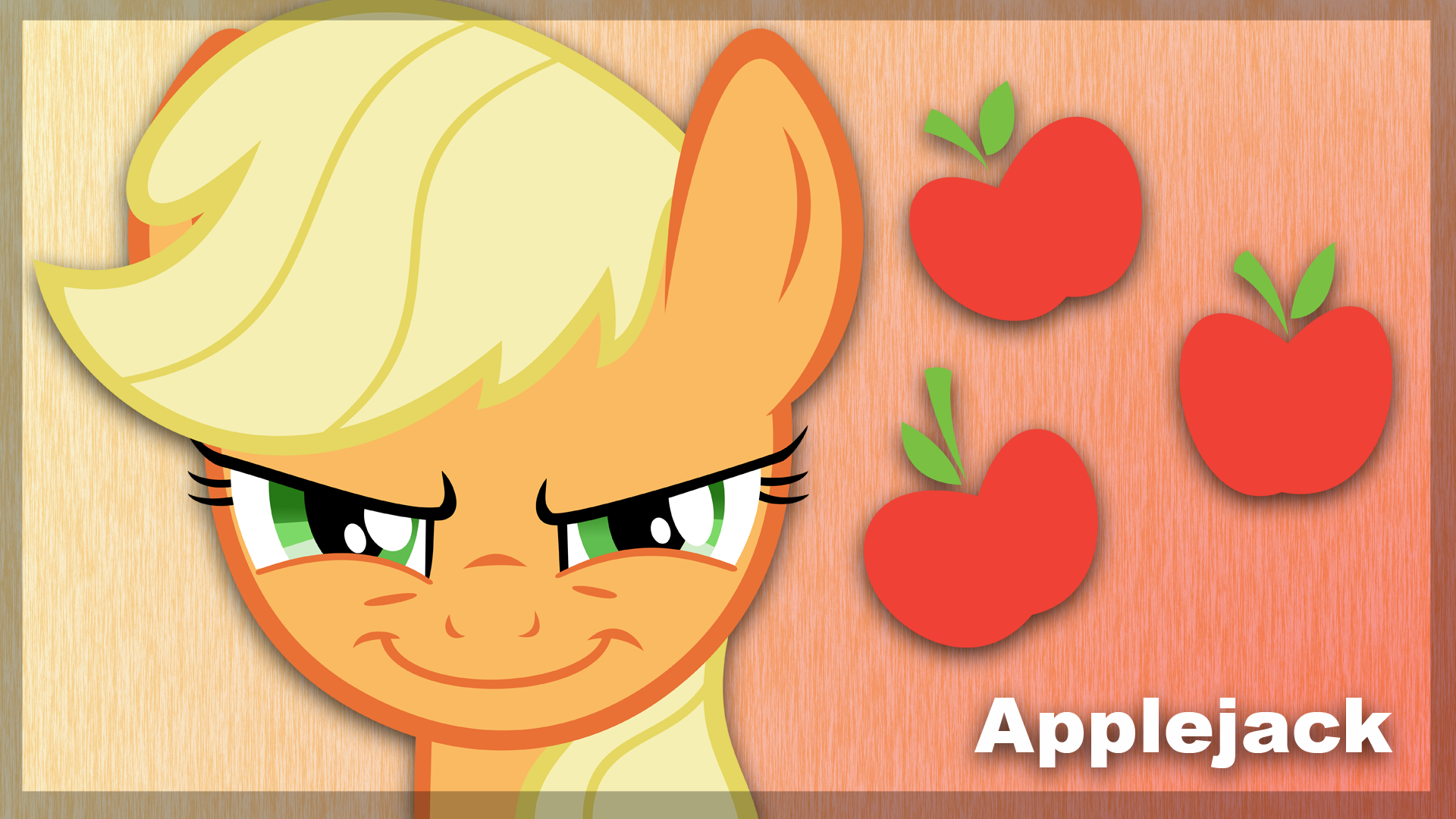 Applejack Minimal by BlackGryph0n, ewized and flutterguy317