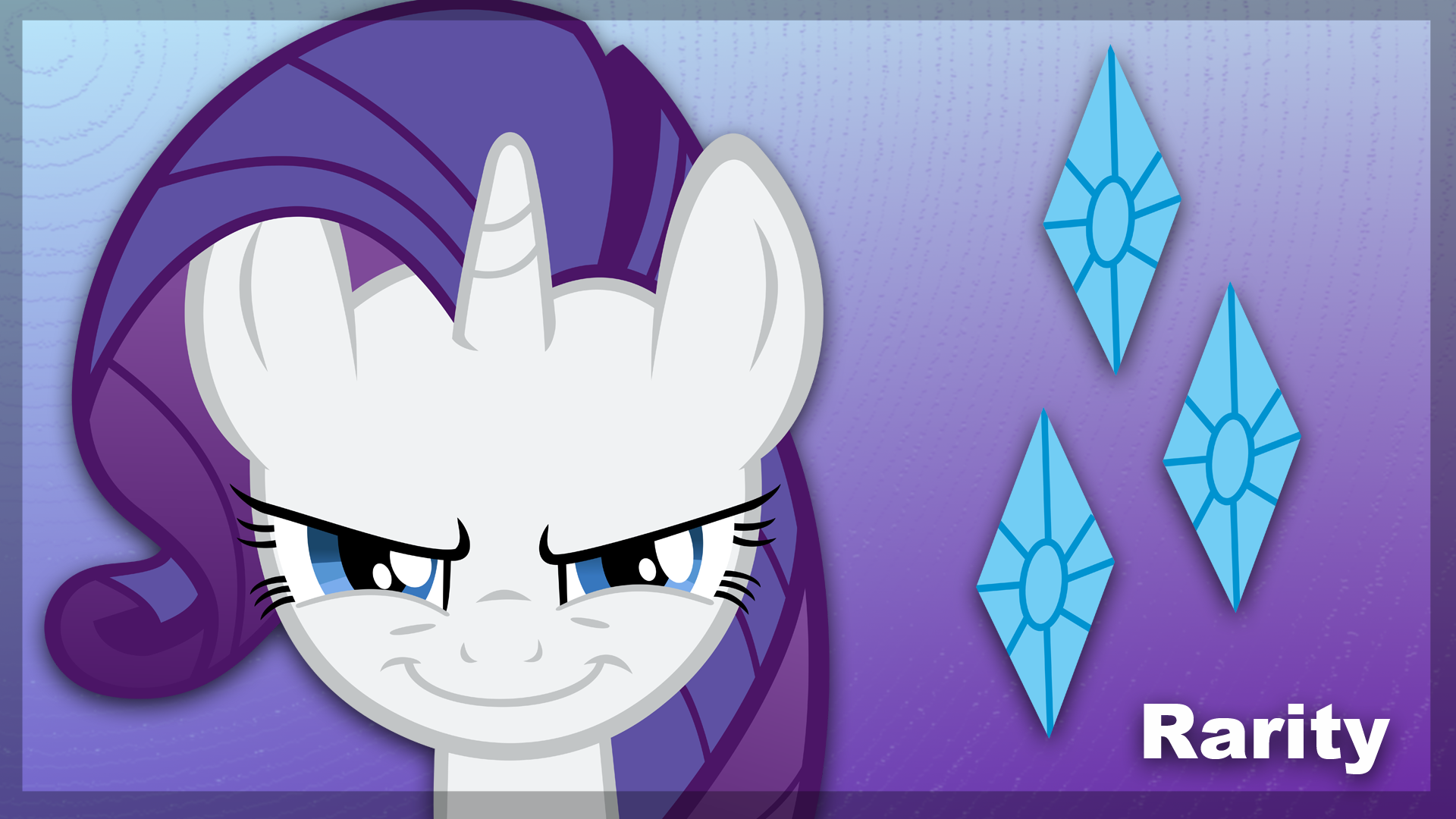 Rarity Minimal by BlackGryph0n, ewized and flutterguy317