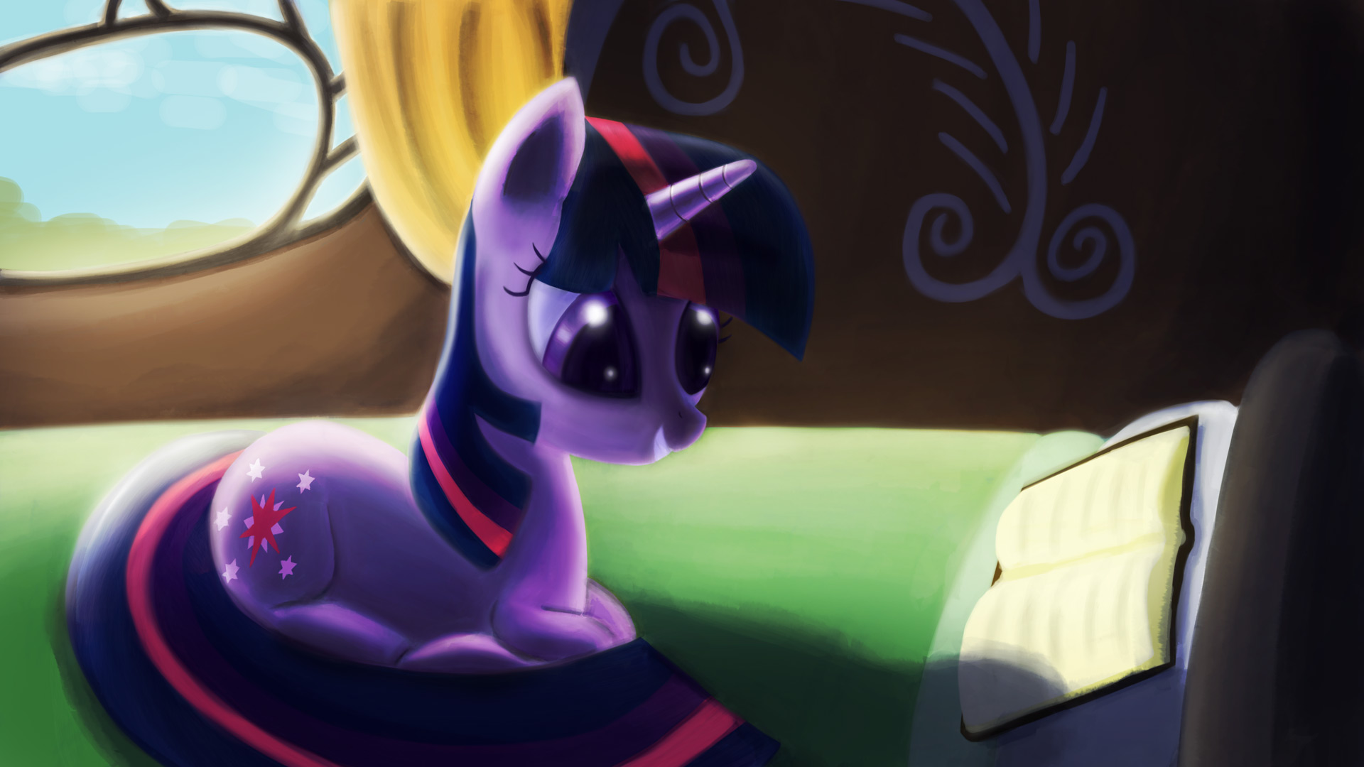 Twilight Sparkle by porkchopsammie