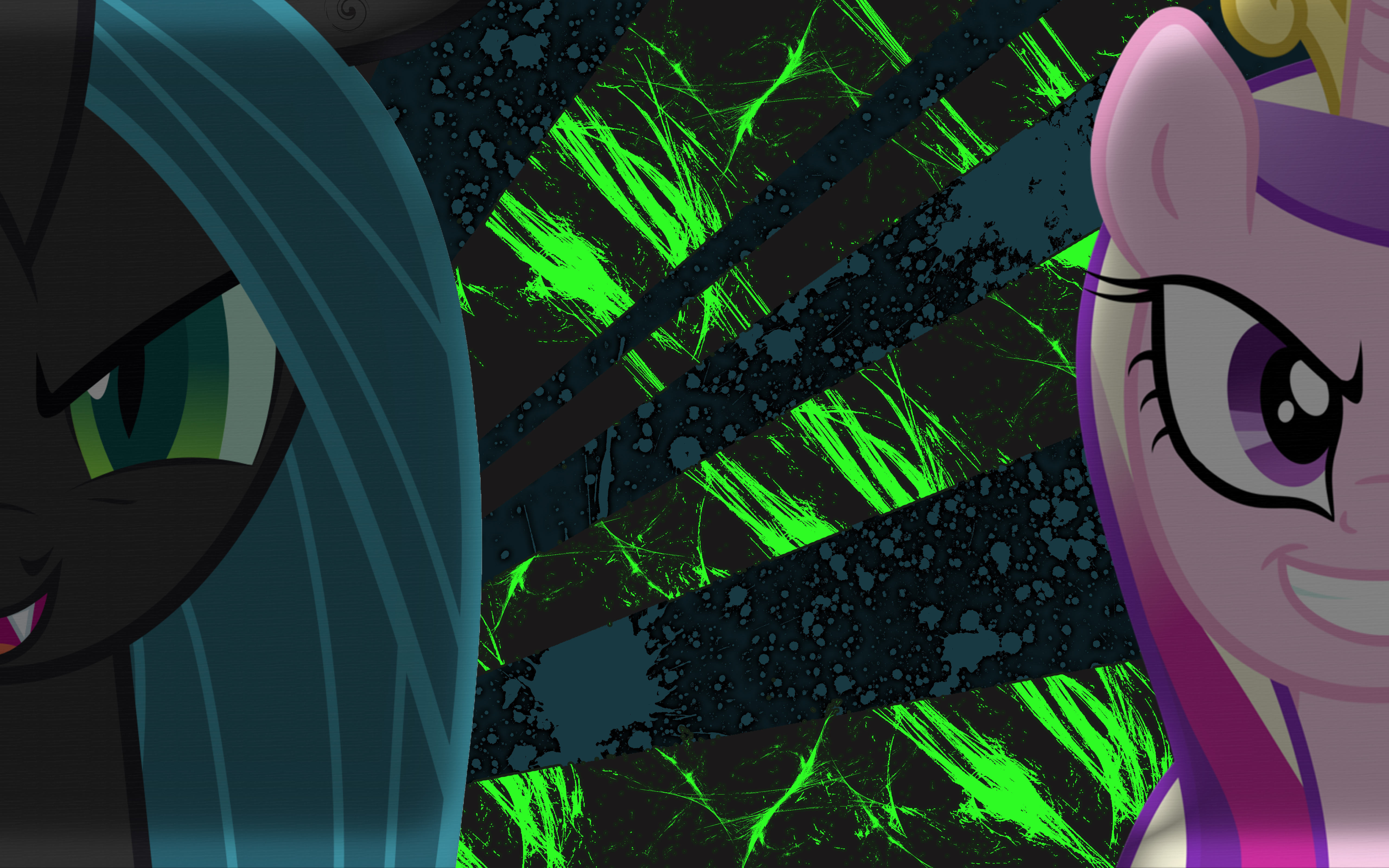 Chrysalis and Cadence by Plopomon