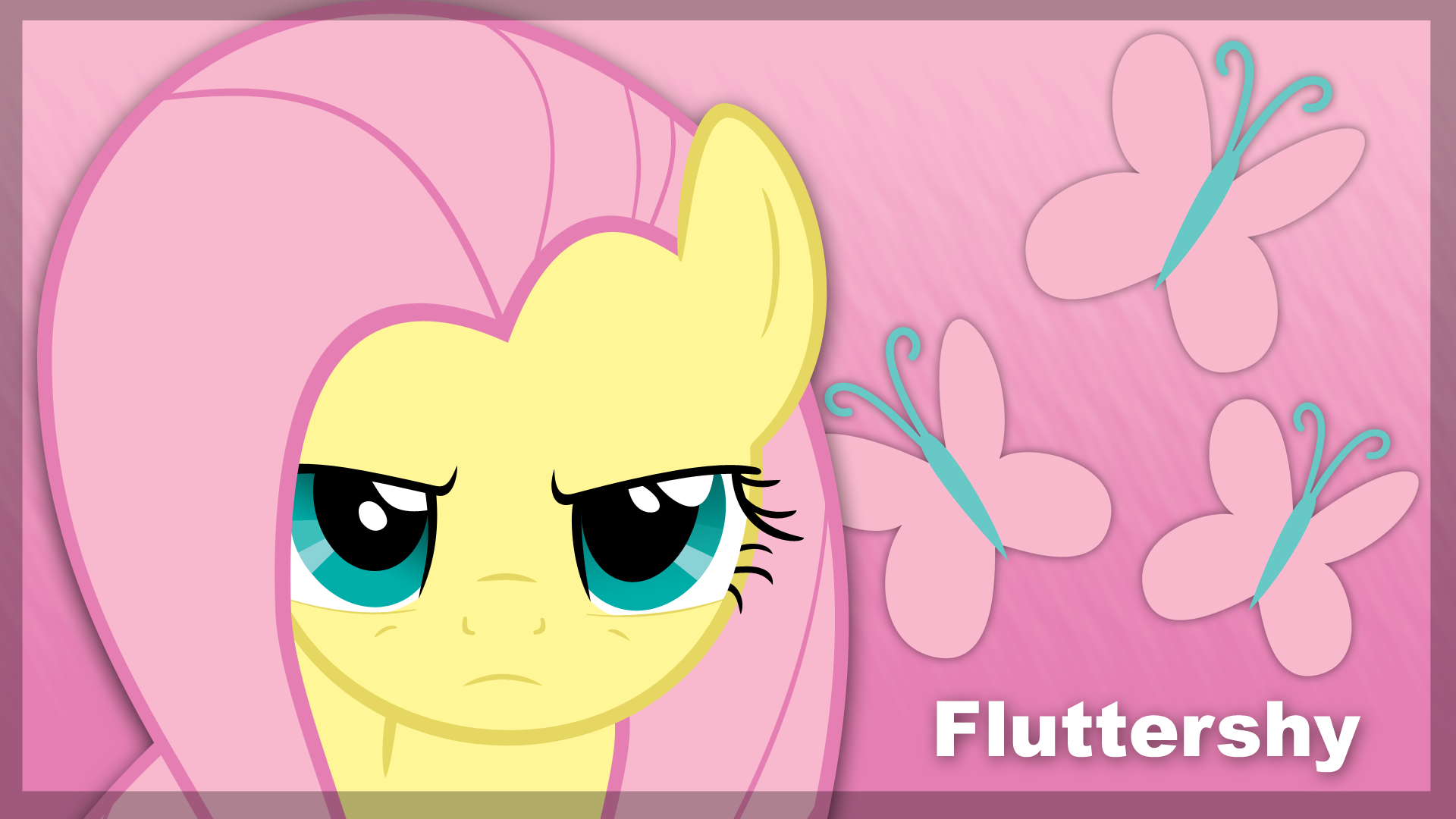 Fluttershy Minimal by BlackGryph0n, ewized and ExiBrony