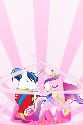 Shining Armor and Cadence iPhone/iPod Wallpaper by AlphaMuppet