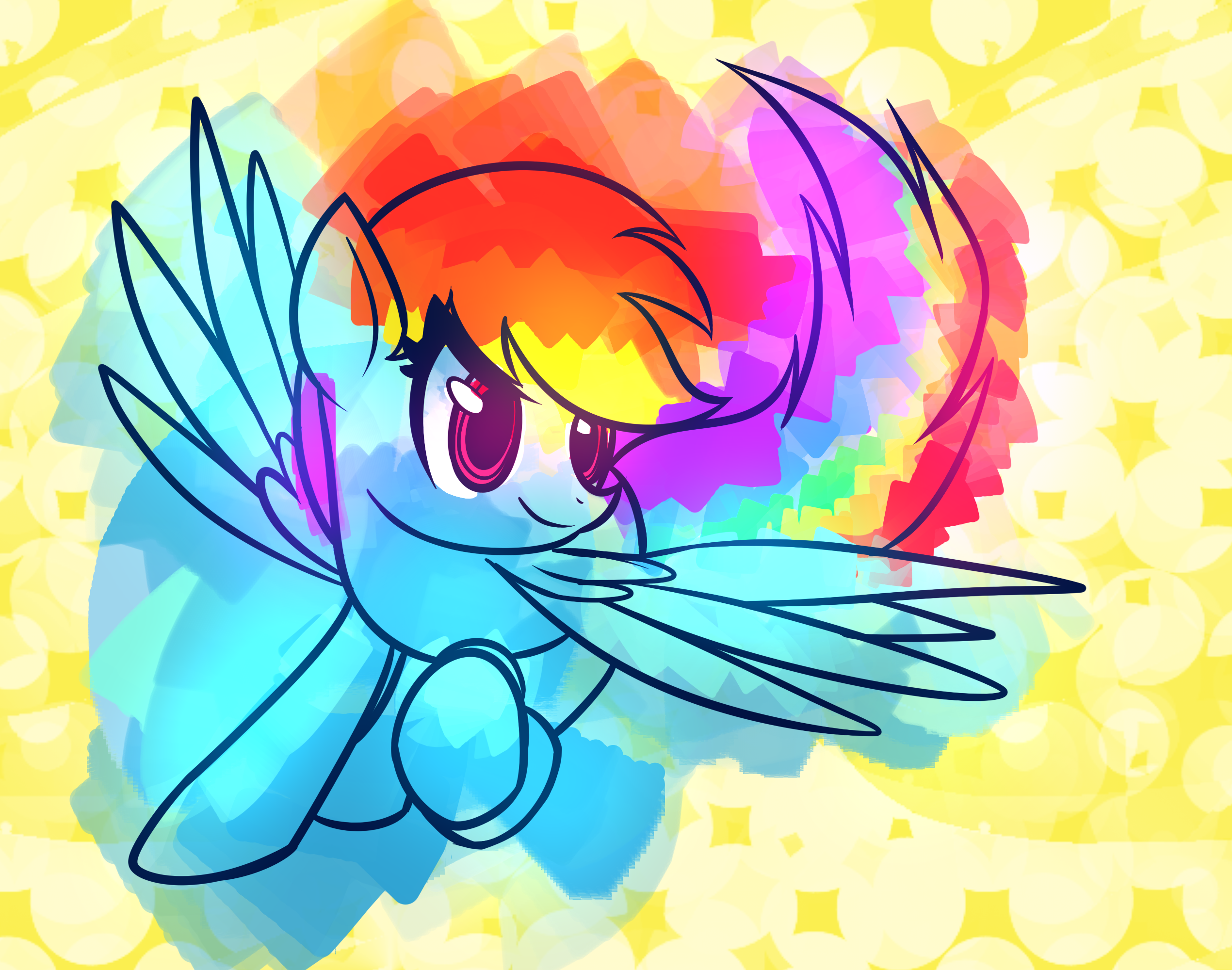 Rainbow Splash by Echowolf800