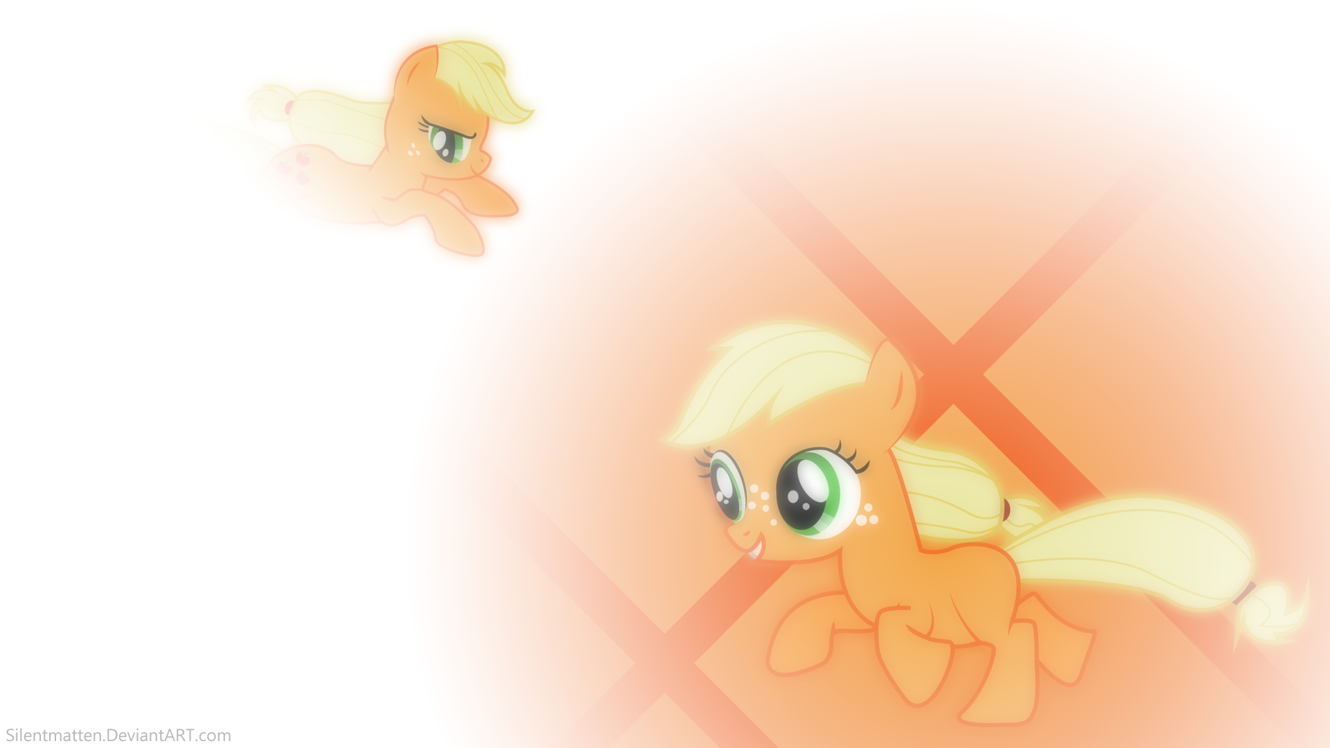 Filly Applejack Wallpaper \=/ Re-make by Silentmatten