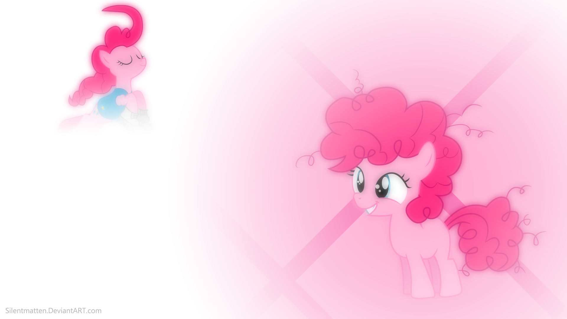 Filly Pinkie Pie Wallpaper \=/ Re-Make by Silentmatten