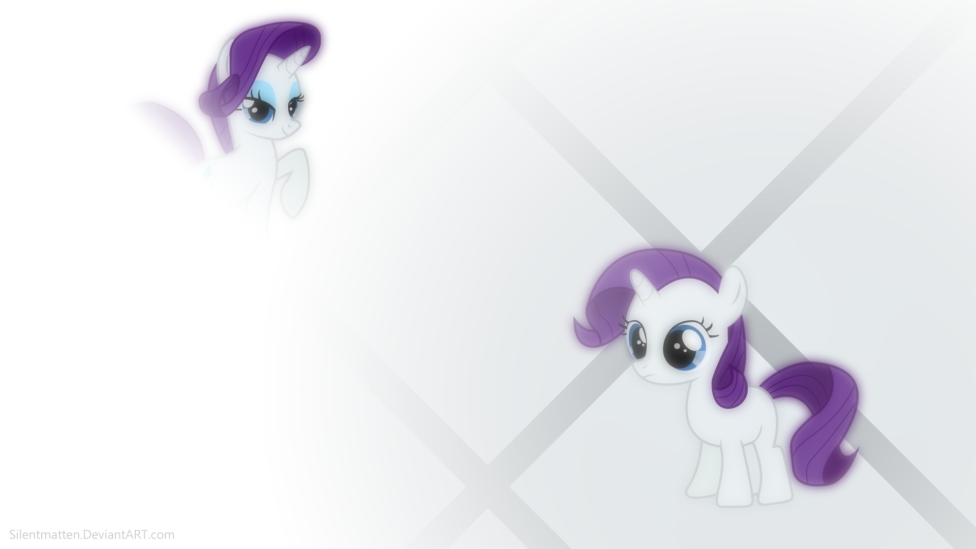 Filly Rarity Wallpaper \=/ Re-Make by Silentmatten