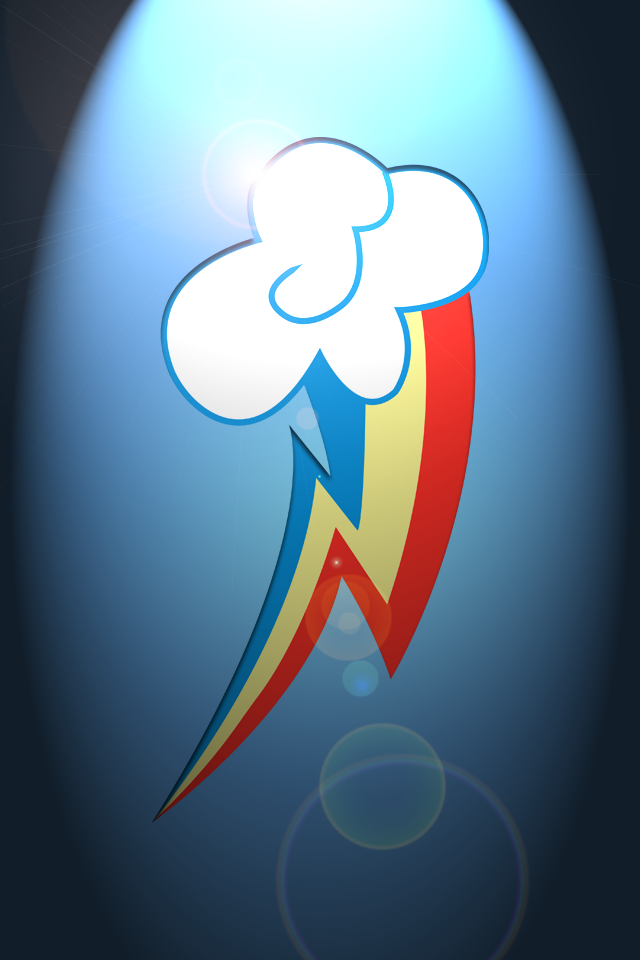 Rainbow Dash Ipod/Iphone Wallpaper by Silentmatten