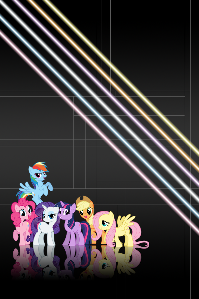 iPhone 4 Mane 6 Background by gamemaster257