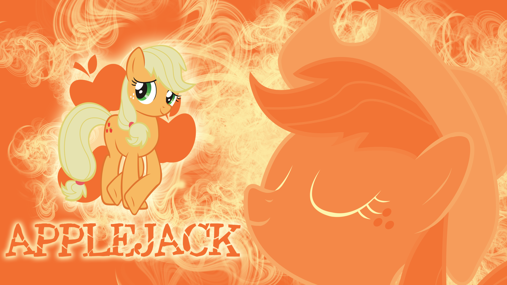 Not a single apple - Applejack Wallpaper by cradet