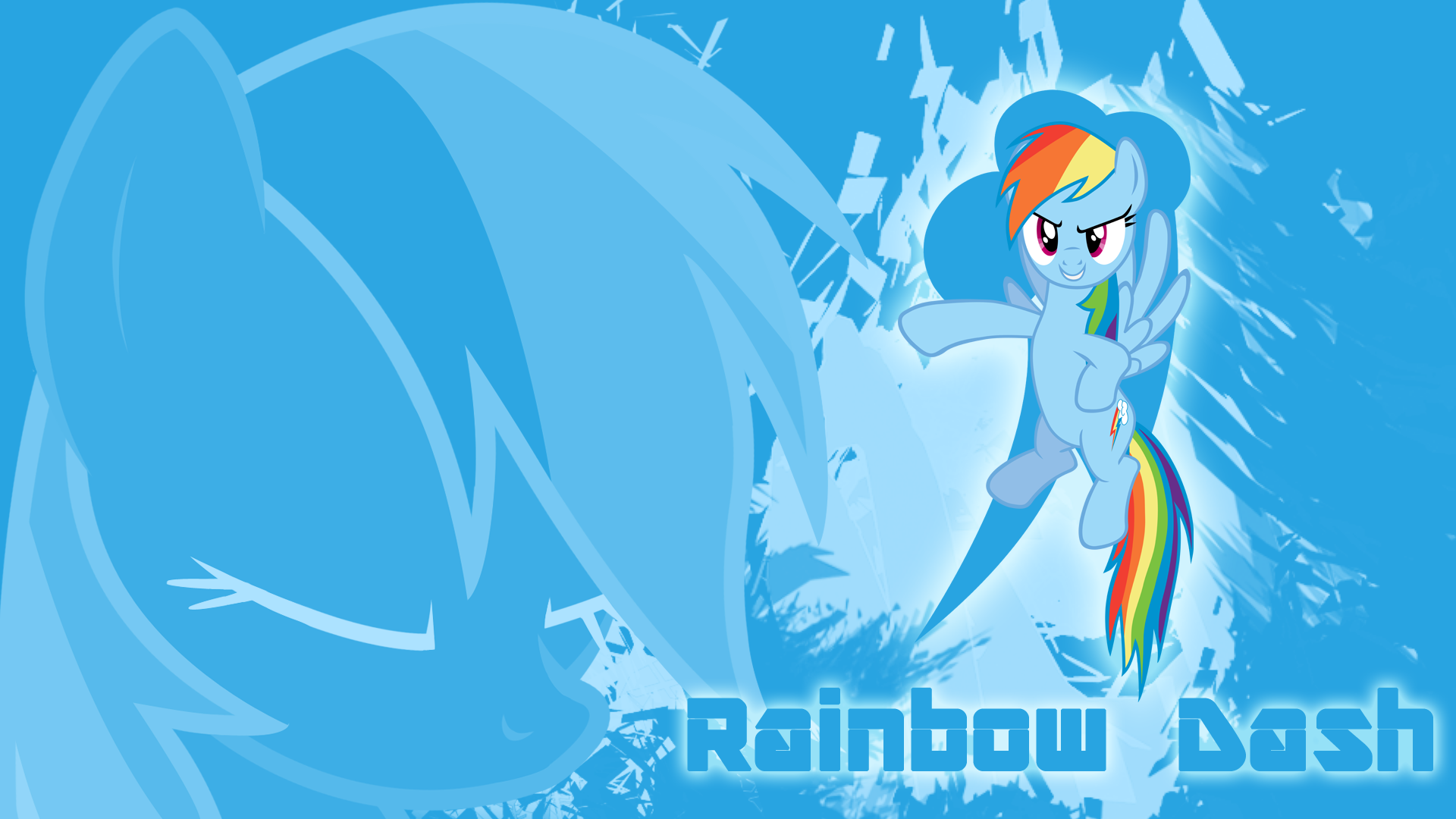 Dashing Against the Wind - Rainbow Dash Wallpaper by cradet