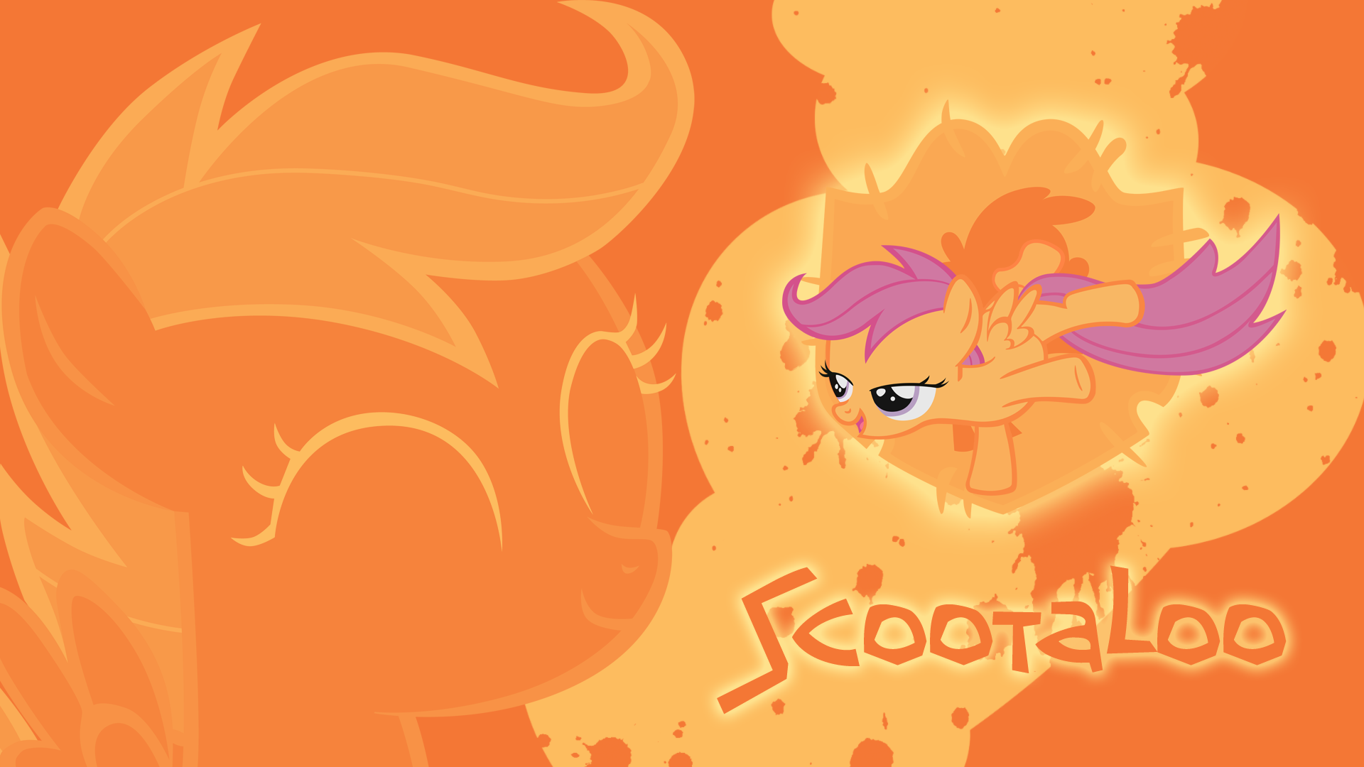 The Courageous one - Scootaloo Wallpaper by cradet