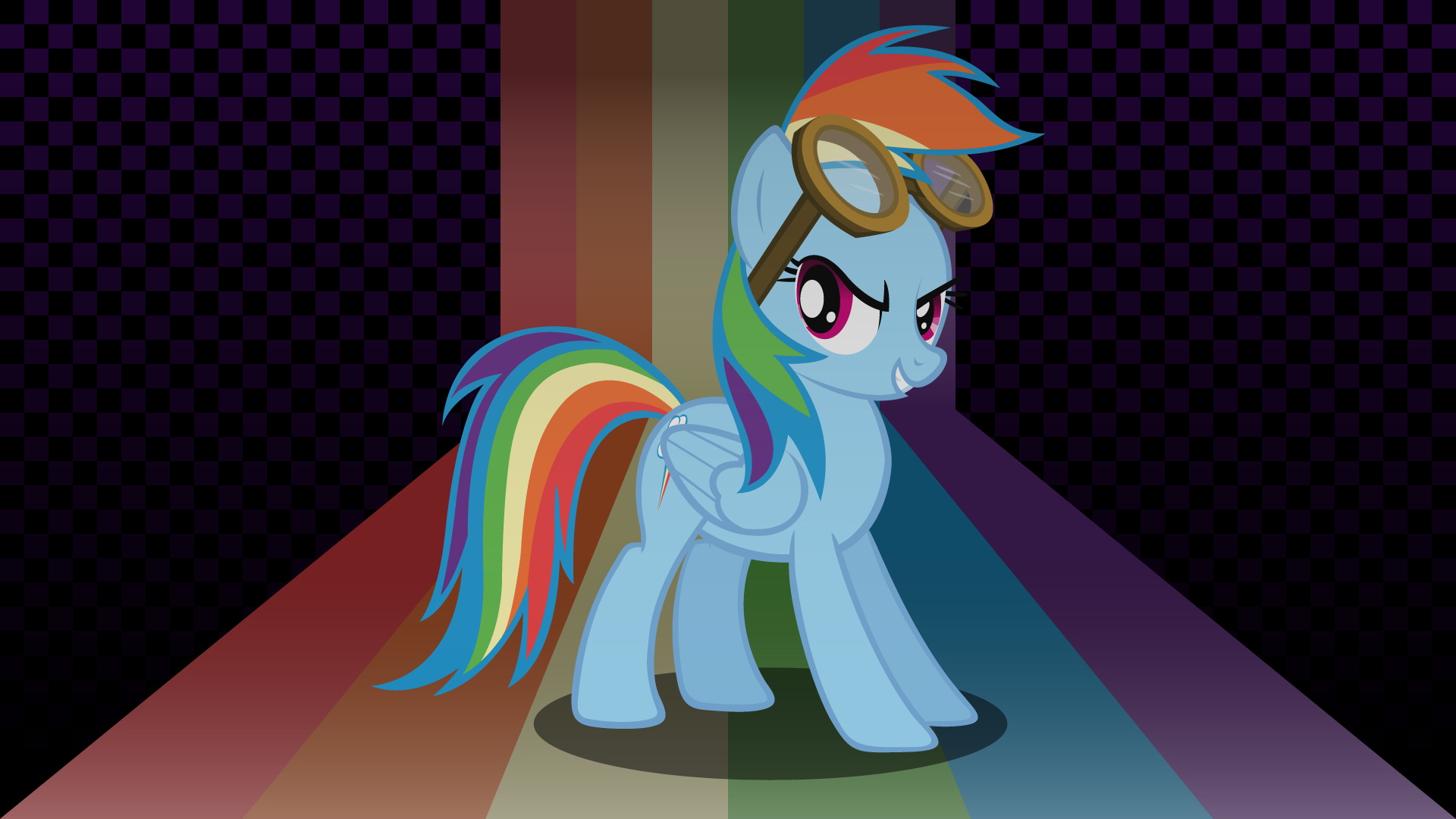 Rainbow Dash Goggles and Landing Gear Wallpaper by Nanolotl