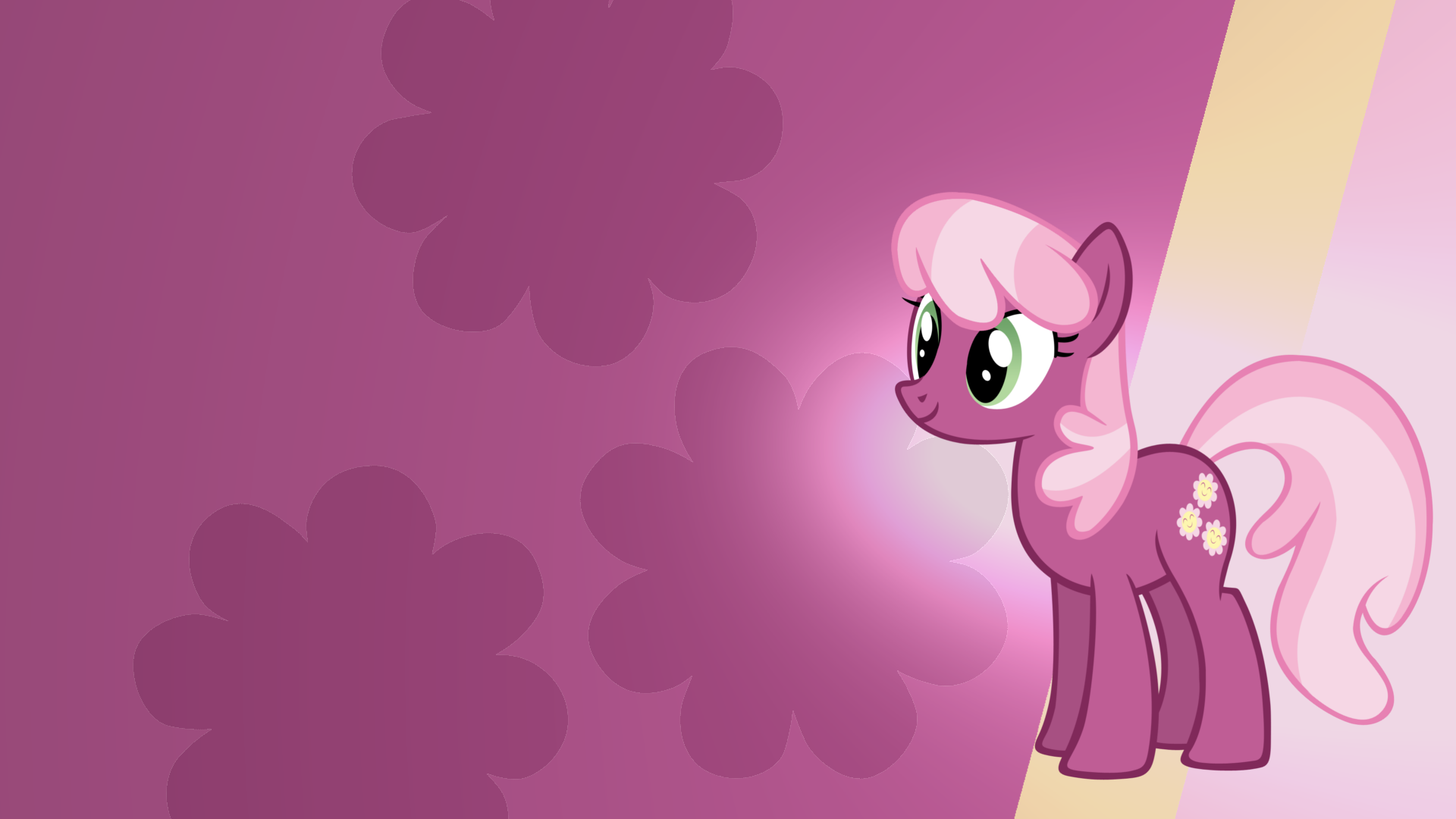 Cheerilee Gradient Wallpaper by RDbrony16