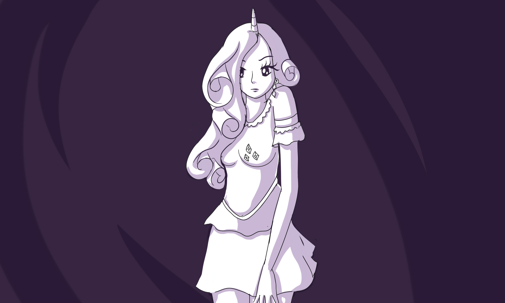 Rarity Human by alexmakovsky