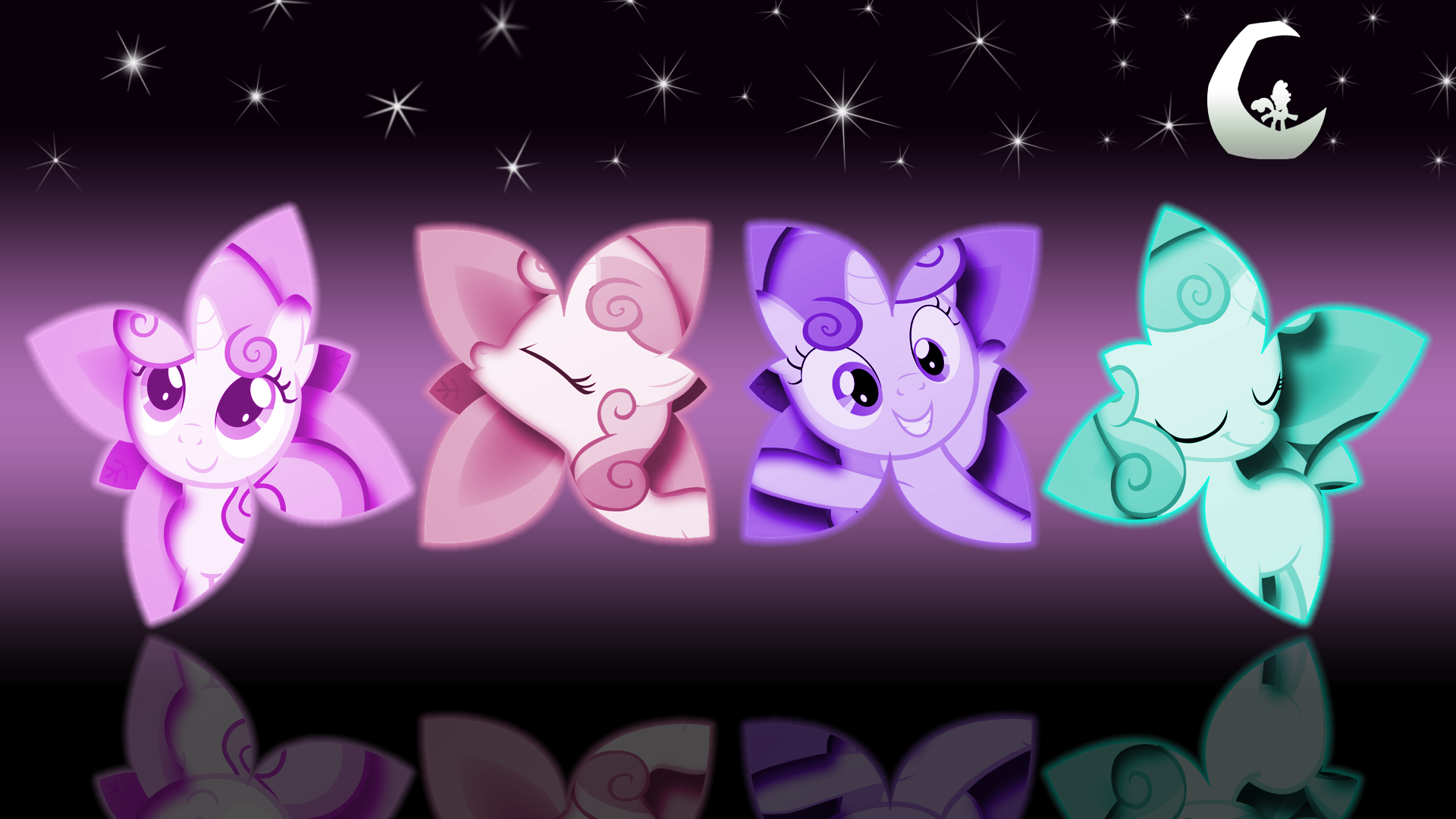 Sweetie Belle Split Screen Wallpaper by marco23p