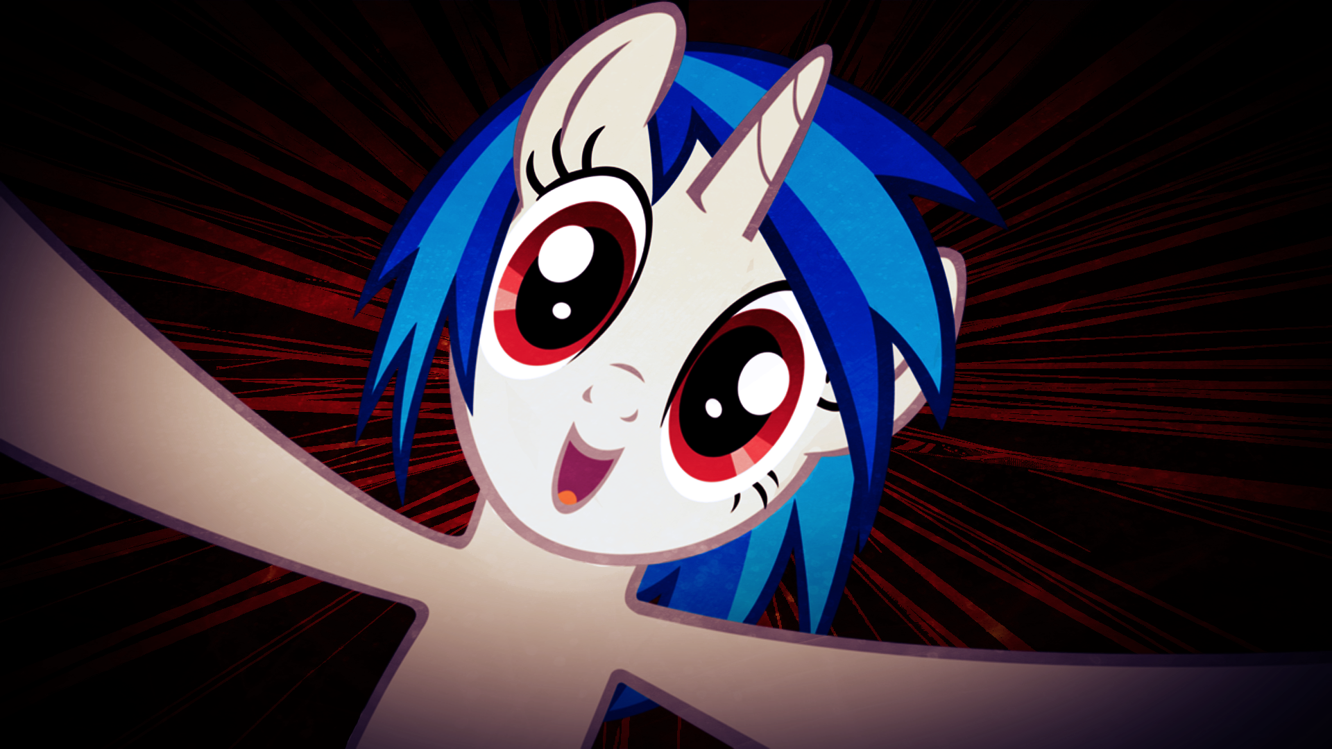 Vinyl Scratch Wants Hugs by JustaninnocentPony