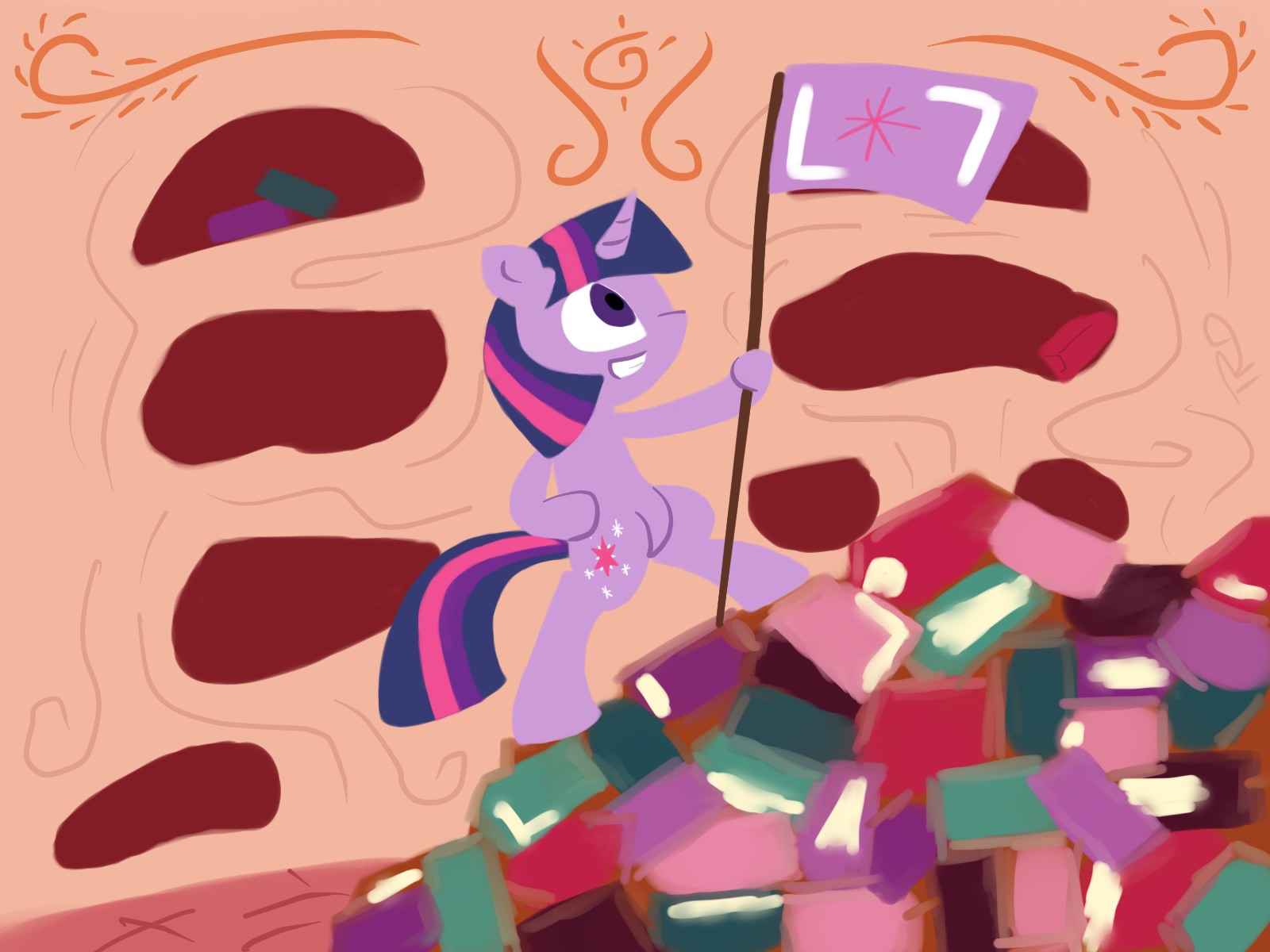 Twilight on Book Mountain! by TheRelicOfOwls