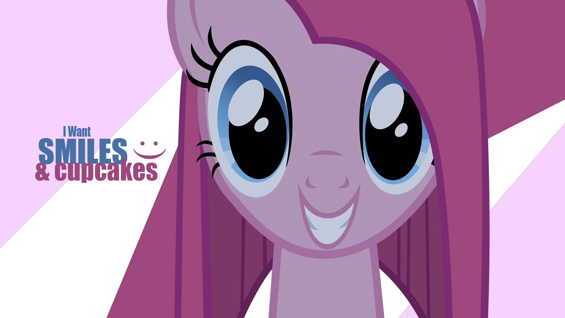 Pony Faces: Pinkamina Smiles and Cupcakes by Xtrl