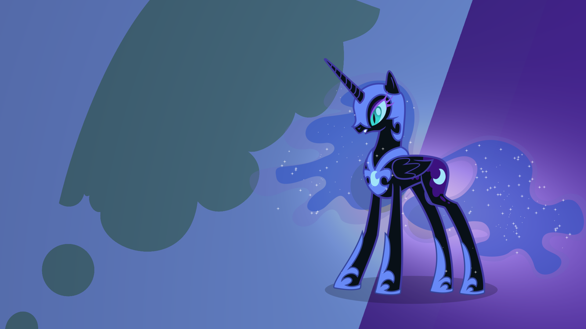 Nightmare Moon Gradient Wallpaper by RDbrony16