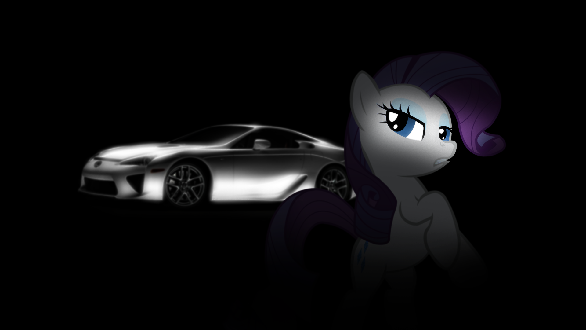 Rarity and her LFA by GeneralMazaki