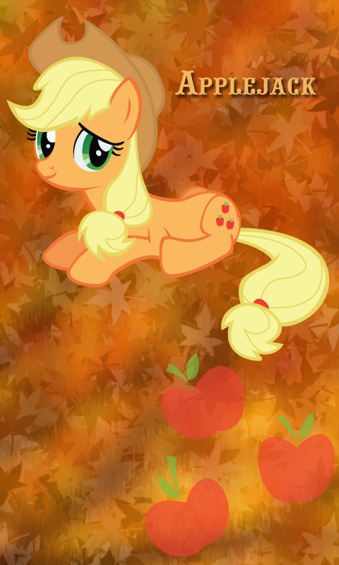 Applejack Win7 Phone BG by Tecknojock