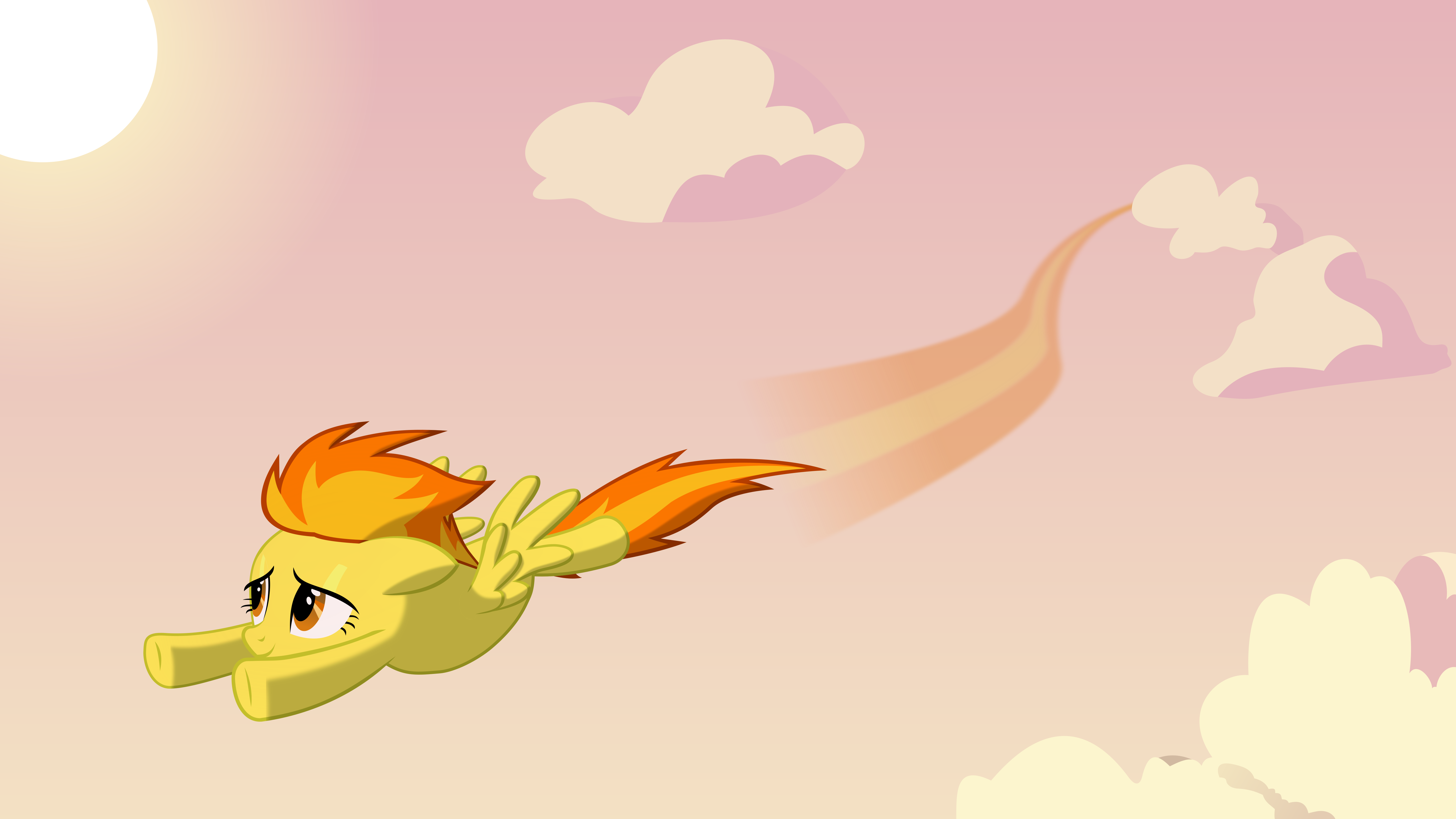 Spitfire flying through a cloudy sky by BaumkuchenPony
