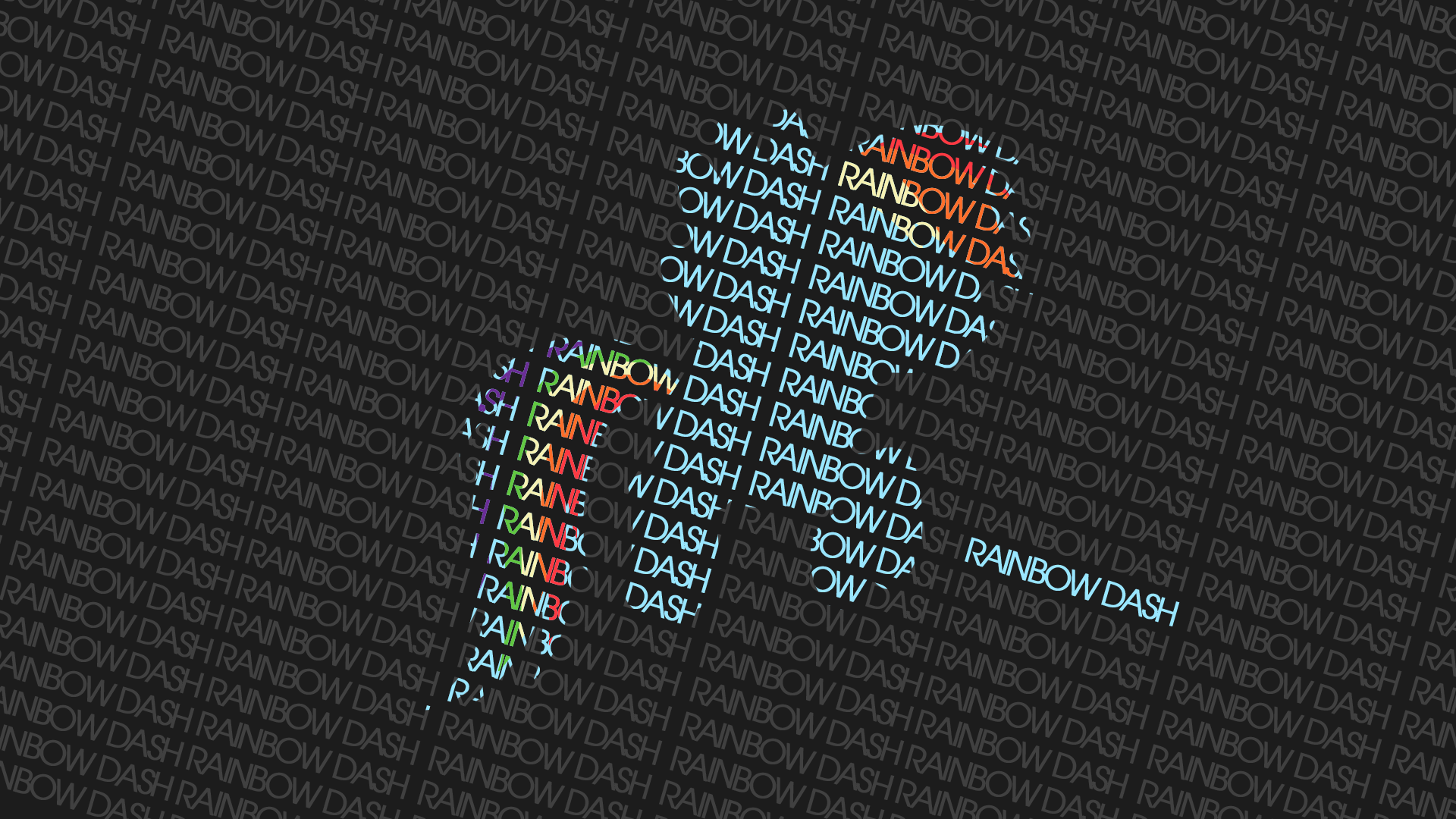 Typography - Rainbow Dash by Antik9797