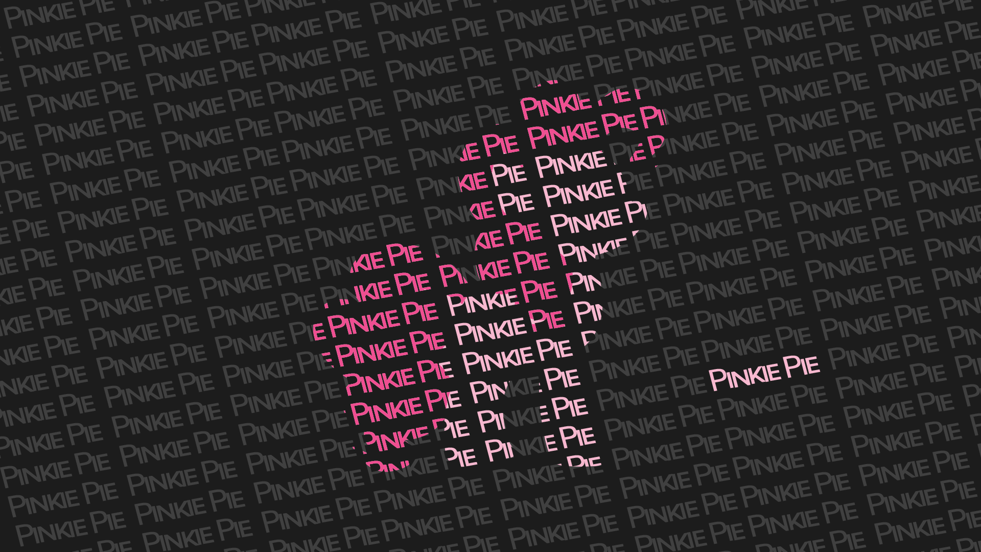 Typography - Pinkie Pie by Antik9797
