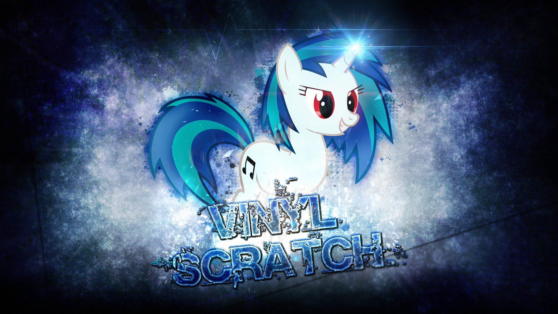 Wallpaper ~ Vinyl Scratch. by Mackaged