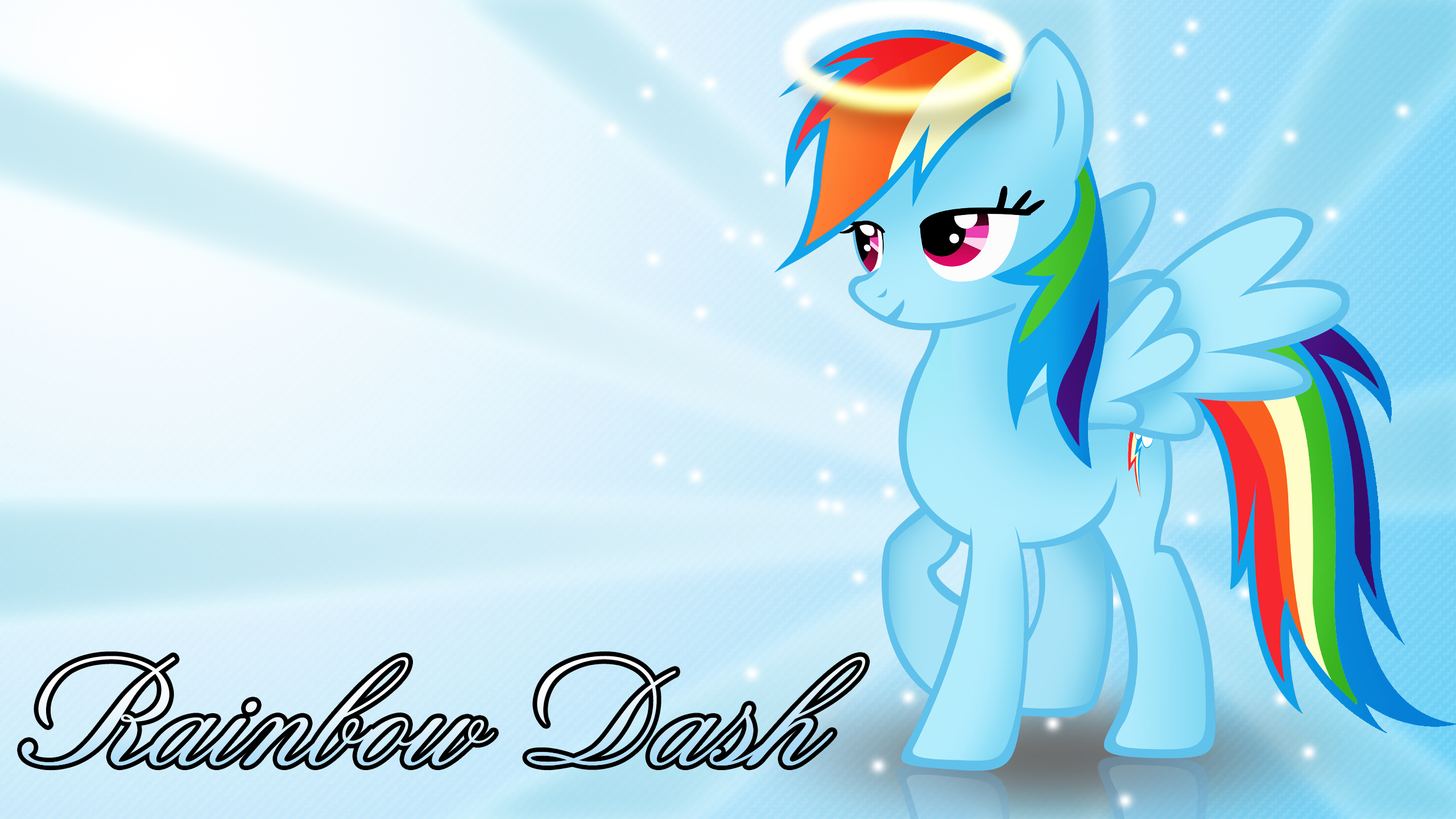 Angel Rainbow Dash wallpaper by ALoopyDuck