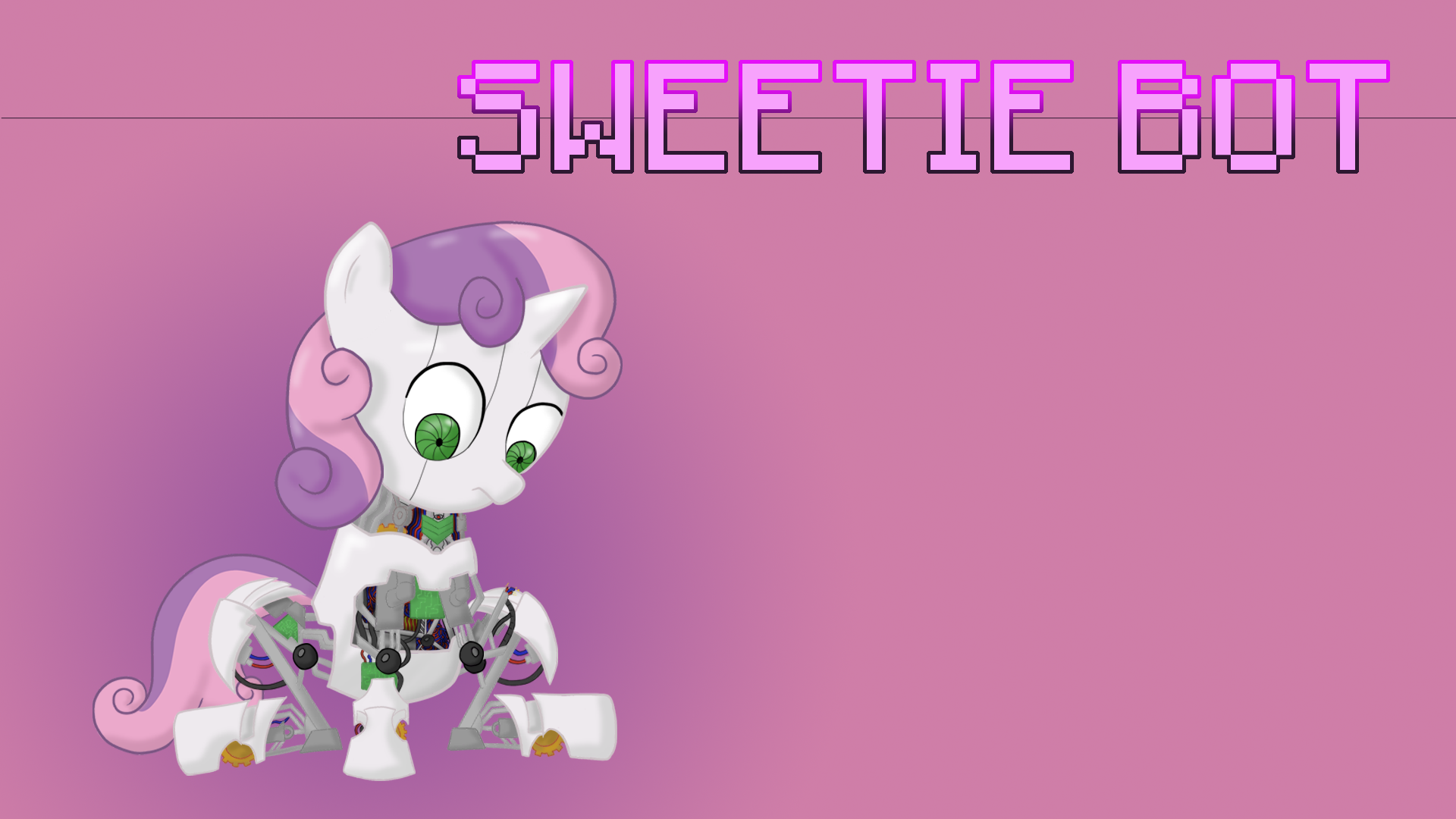 Sweetie Bot Wallpaper by Ezynell