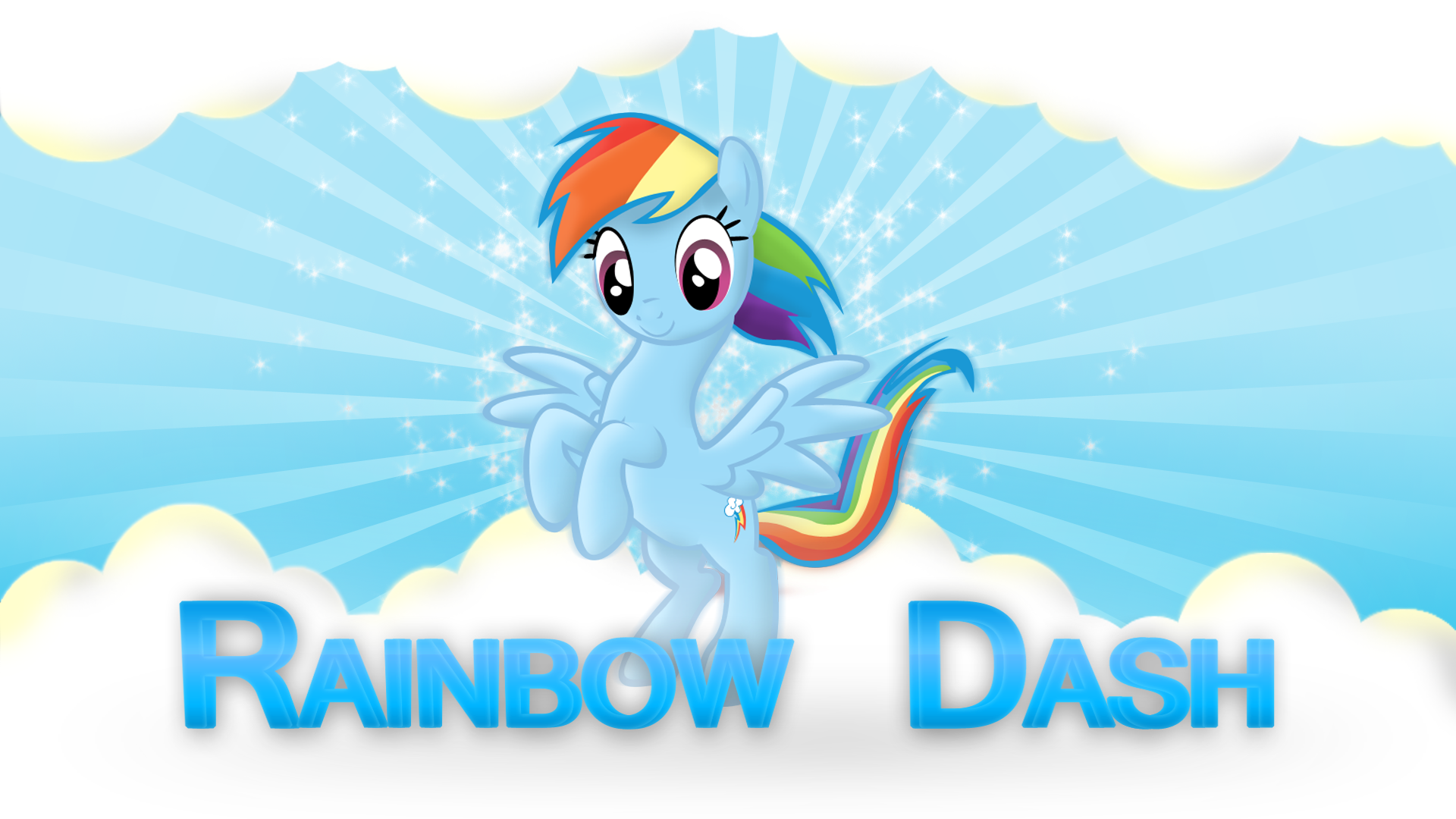 Rainbow Dash Cloudy Wallpaper by Antik9797