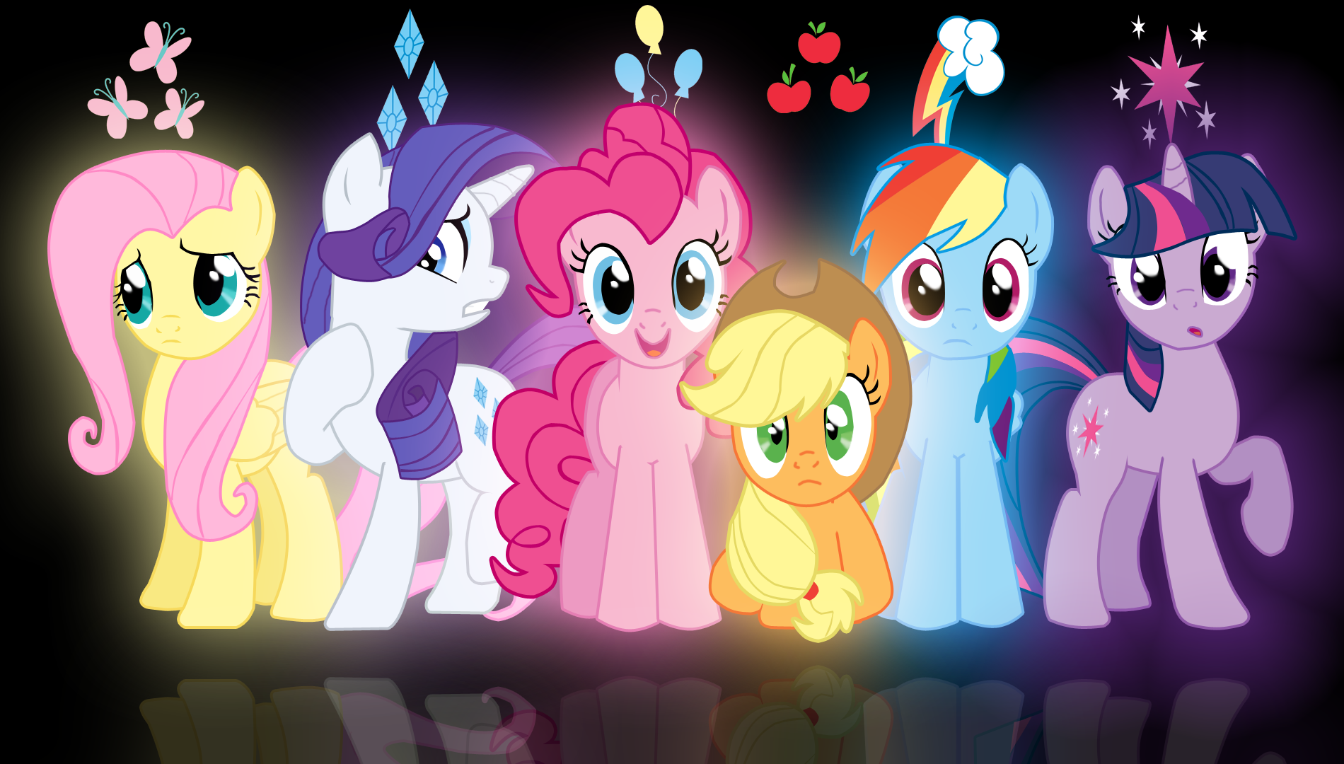 Mane Six - Wallpaper by brightrai