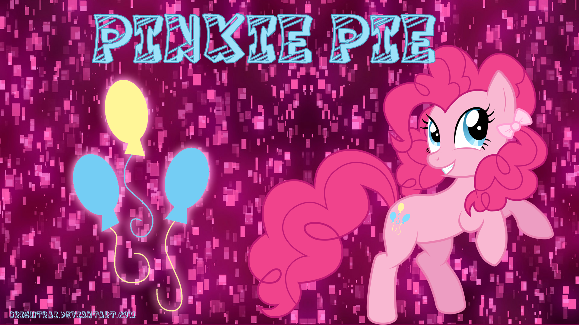 Pinkie Pie Pigtails Wallpaper by brightrai