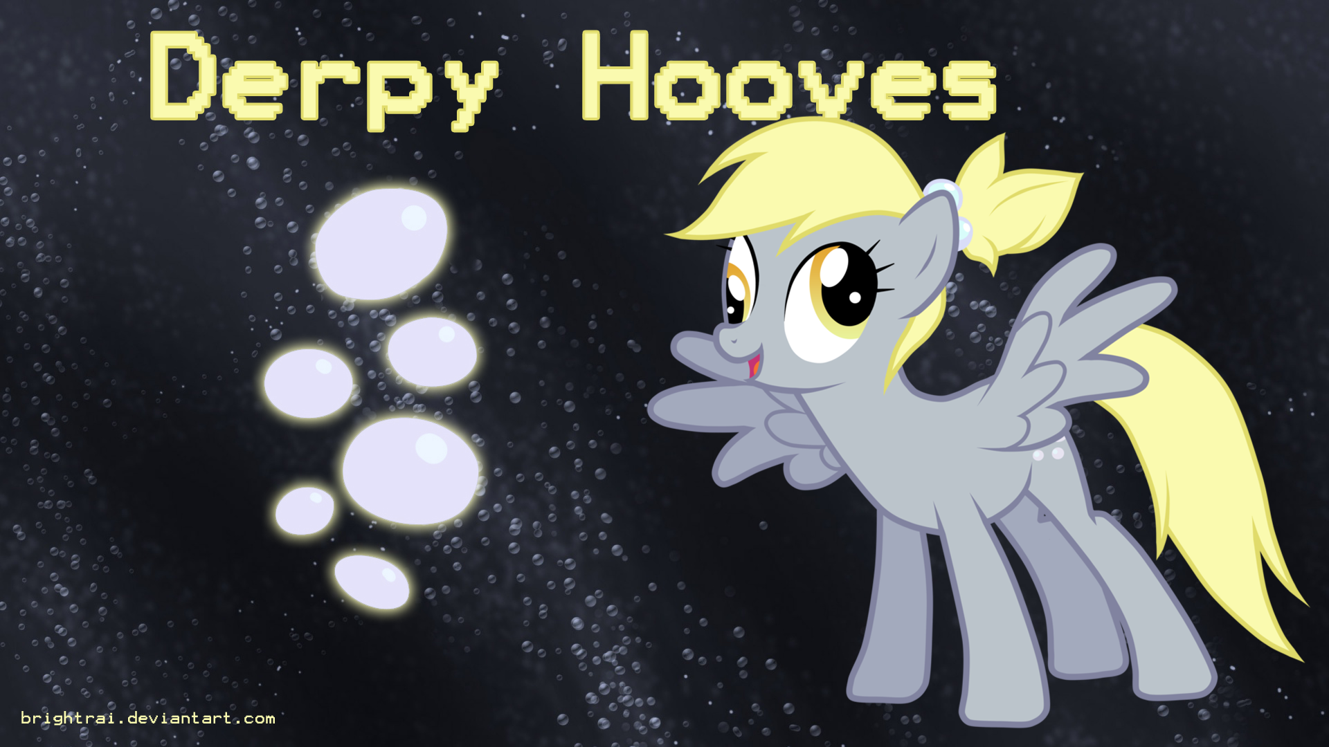Derpy Hooves Ponytail Wallpaper by brightrai