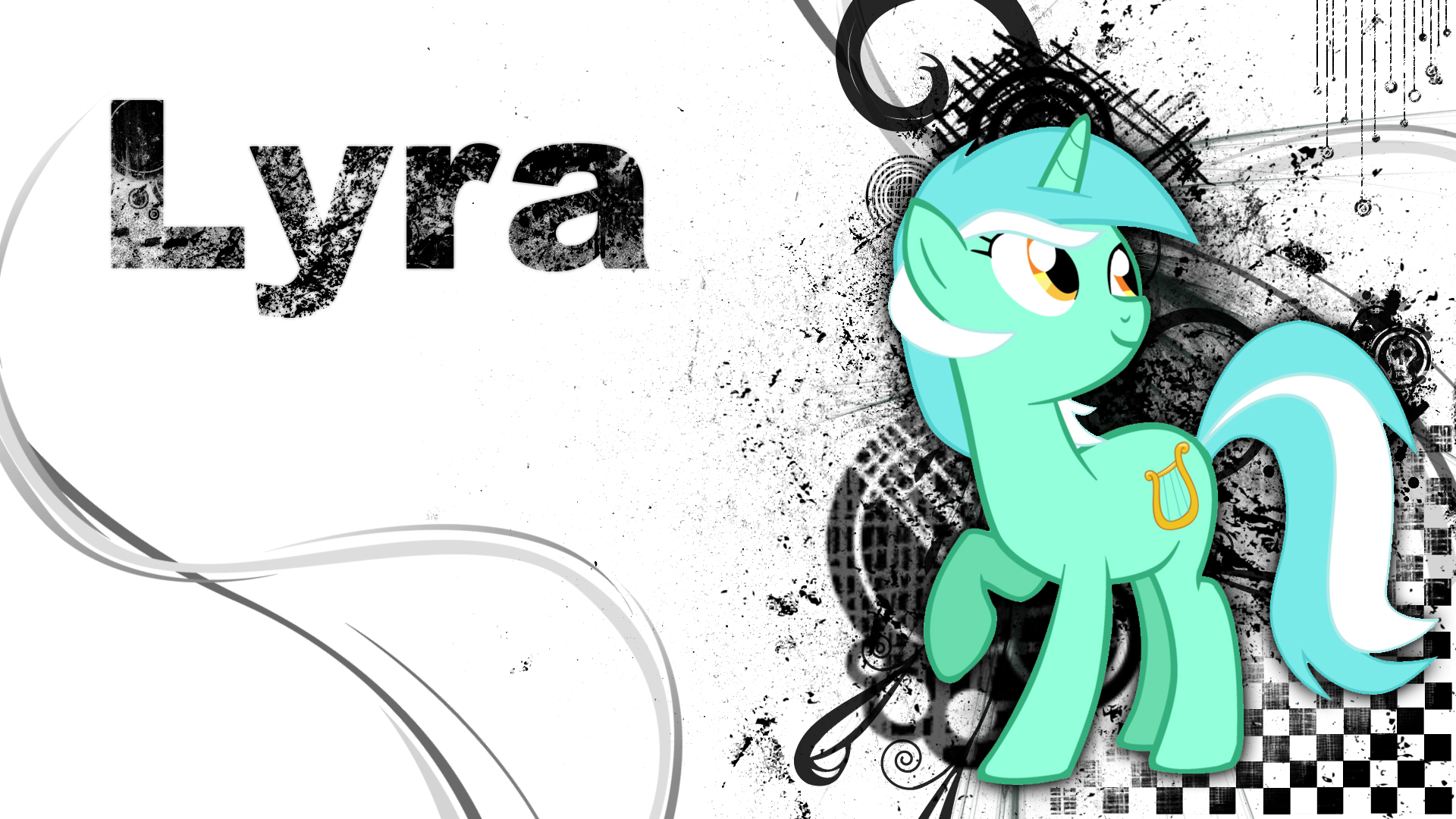 Lyra Grunge Wallpaper by TheSlickOctopus