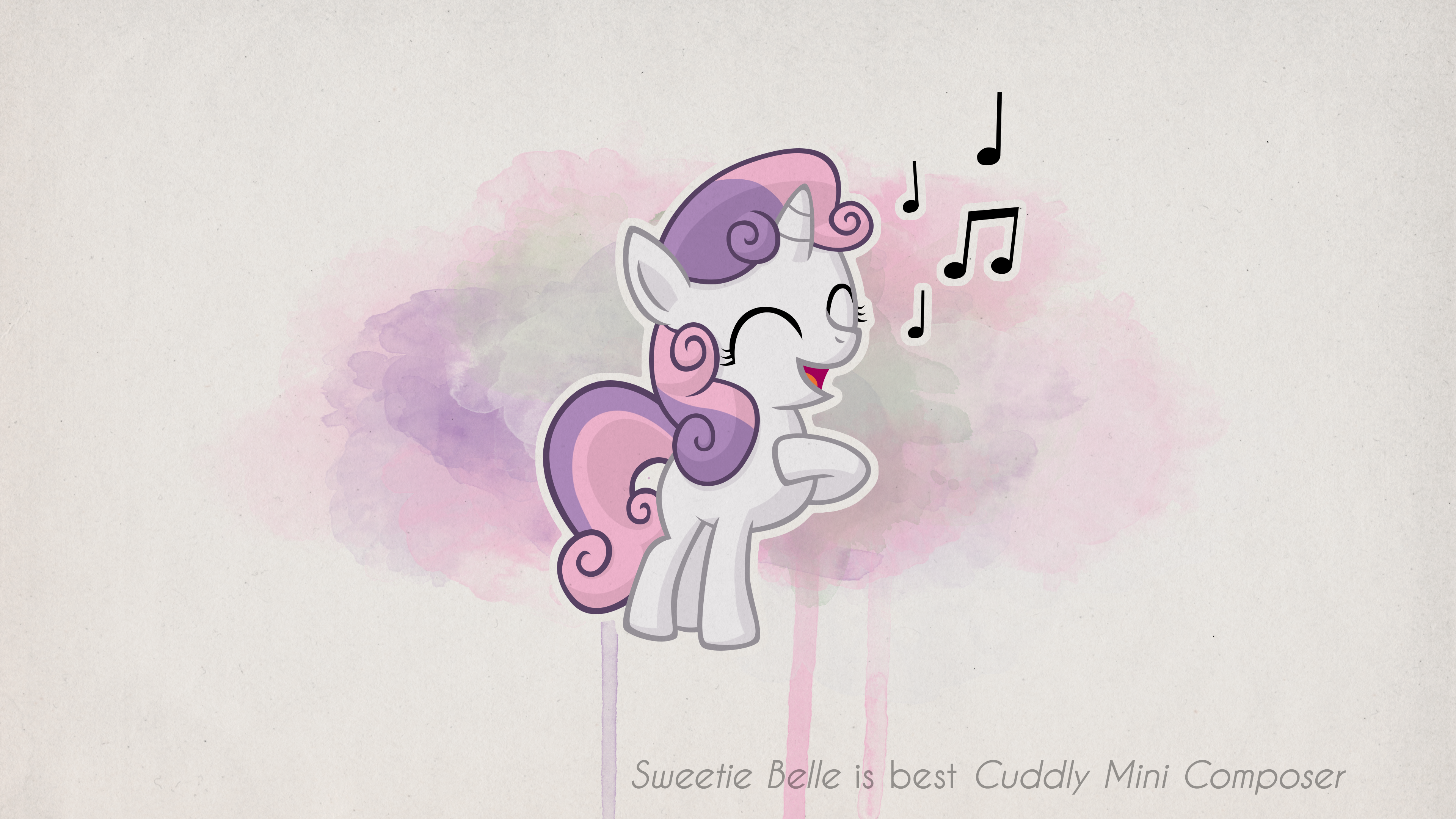 Sweetie Belle is best Cuddly Mini Composer by SterlingPony