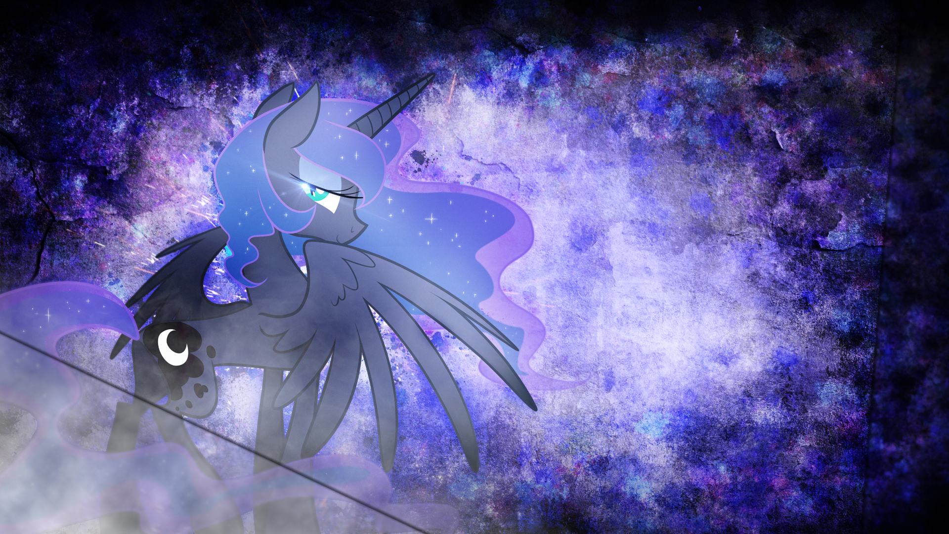 Wallpaper ~ Luna. by Equestria-Prevails and Mackaged