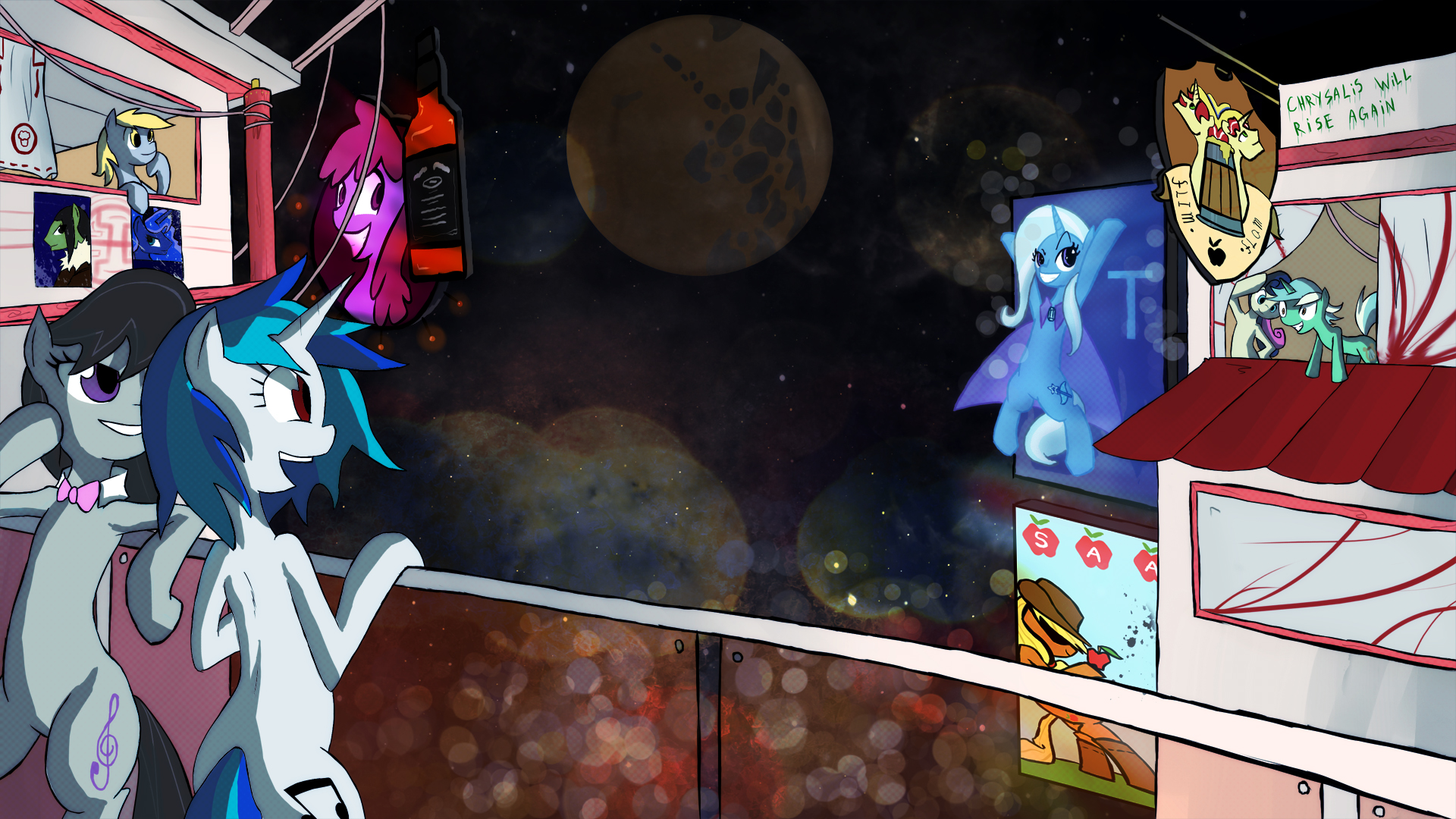 a canterlot night by juanrock