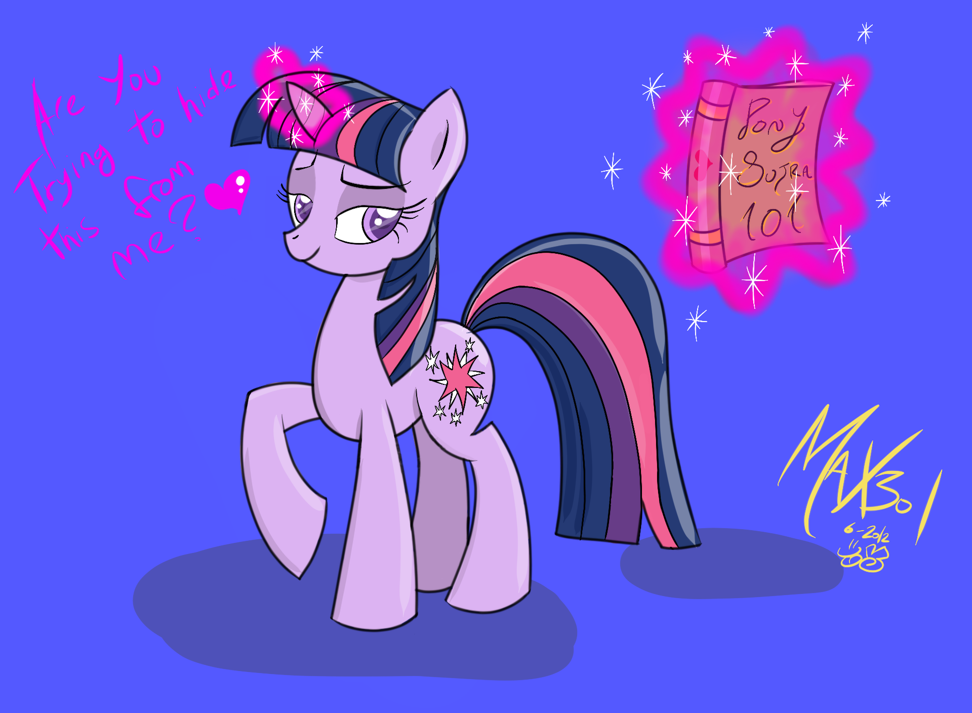 Twilight Sparkle With Mysterious book #2 by max301