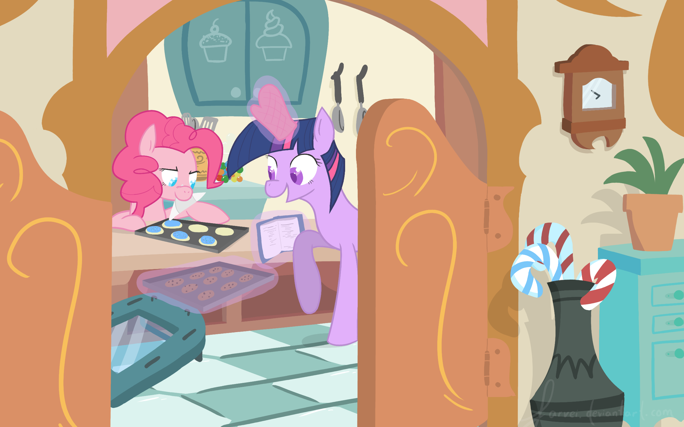 twilight's going to college so she learns to cook by Farvei